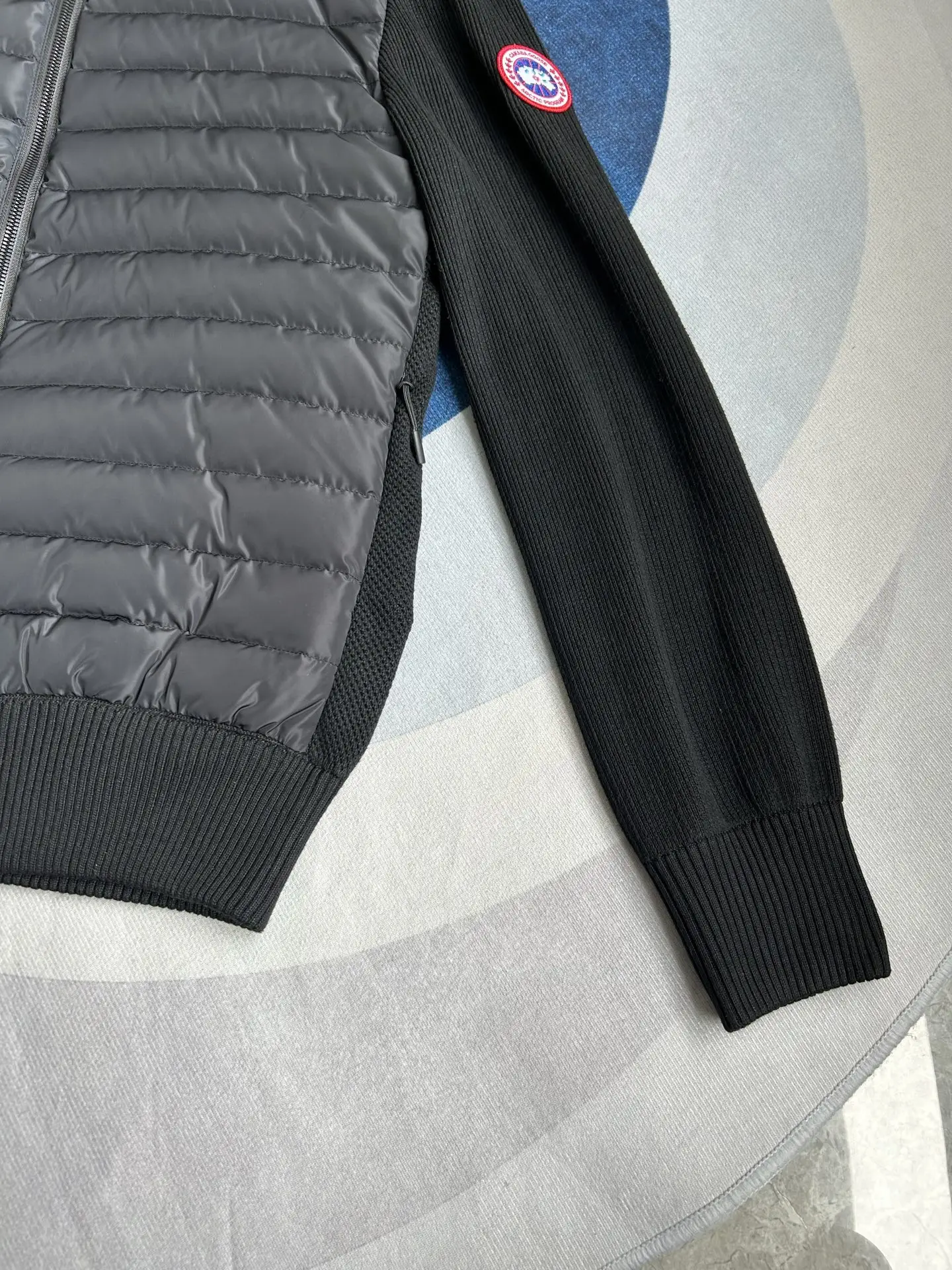 HyBridge Knit Jacket with Down-Filled Panels D44024024 — view 15