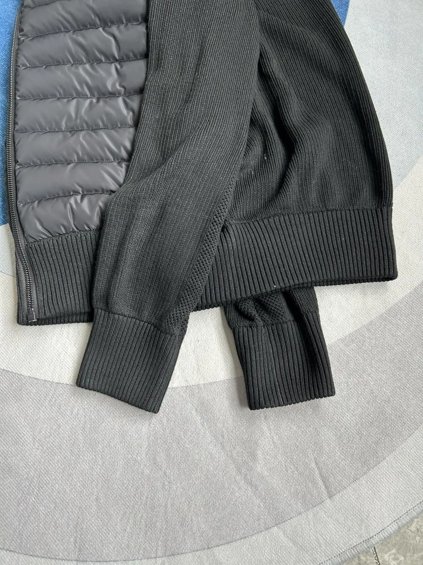 HyBridge Knit Jacket with Down-Filled Panels D44024024 — view 17
