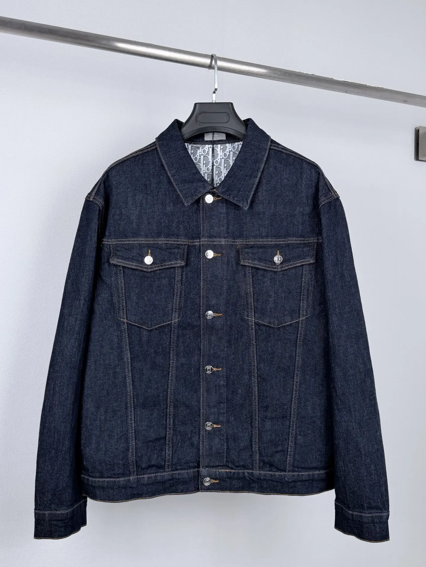 Oblique Lining Denim Trucker Jacket D44021388