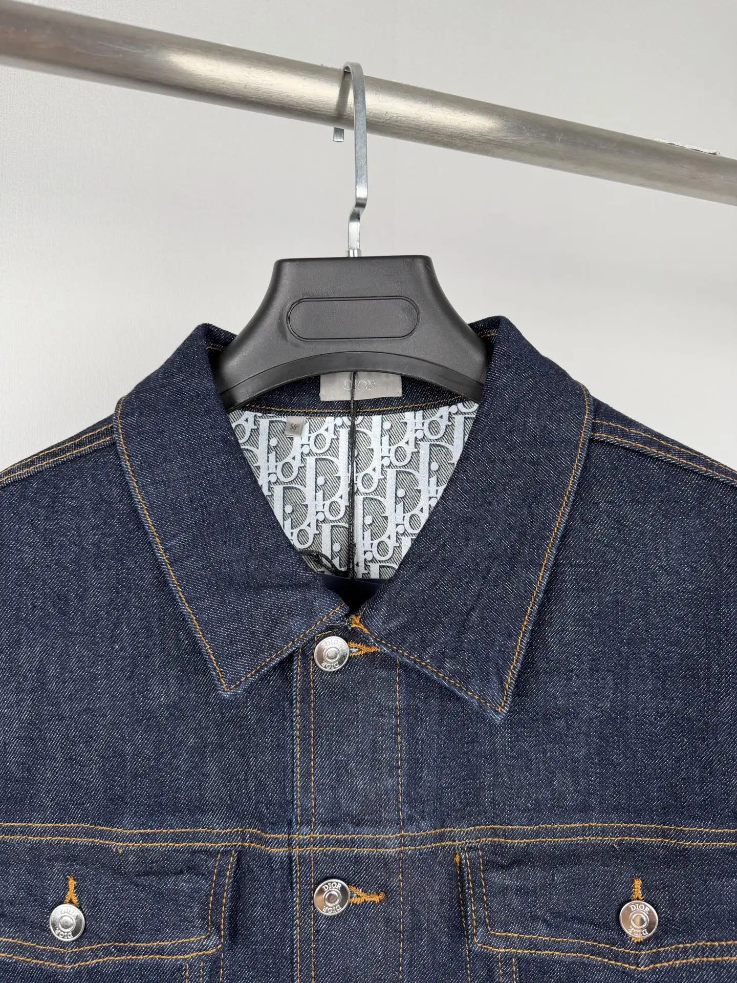 Oblique Lining Denim Trucker Jacket D44021388 — view 5