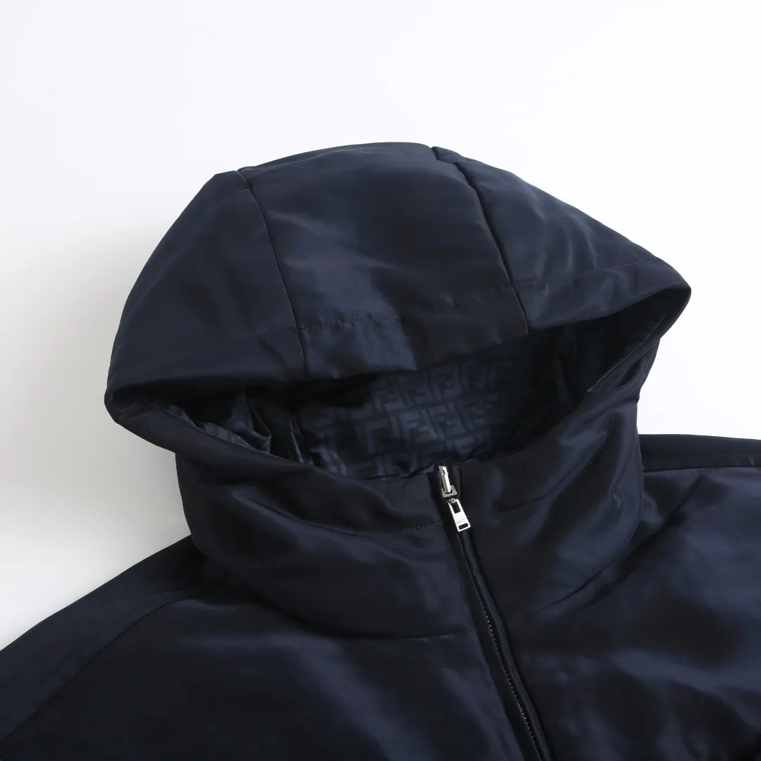 Reversible Logo-Embroidered Hooded Jacket D44021210 — view 4