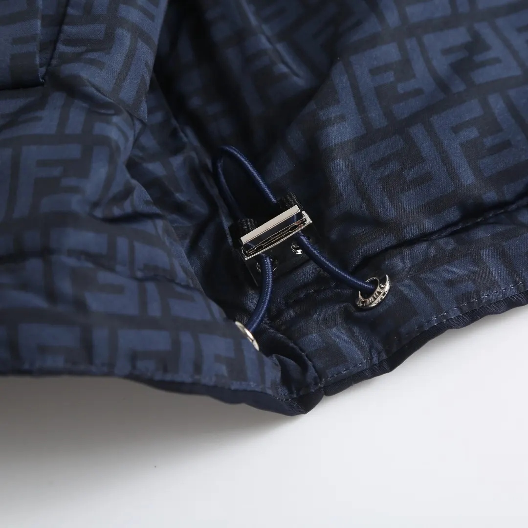 Reversible Logo-Embroidered Hooded Jacket D44021210 — view 11