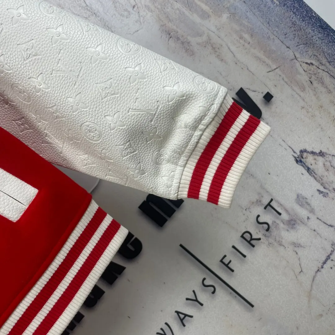 Floral Embroidered Wool-Blend Varsity Jacket D45024588 — view 5