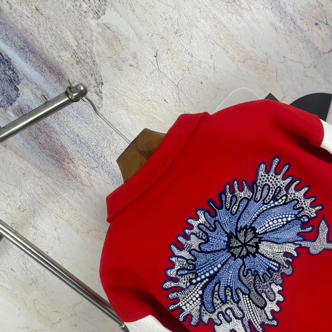 Floral Embroidered Wool-Blend Varsity Jacket D45024588 — view 9