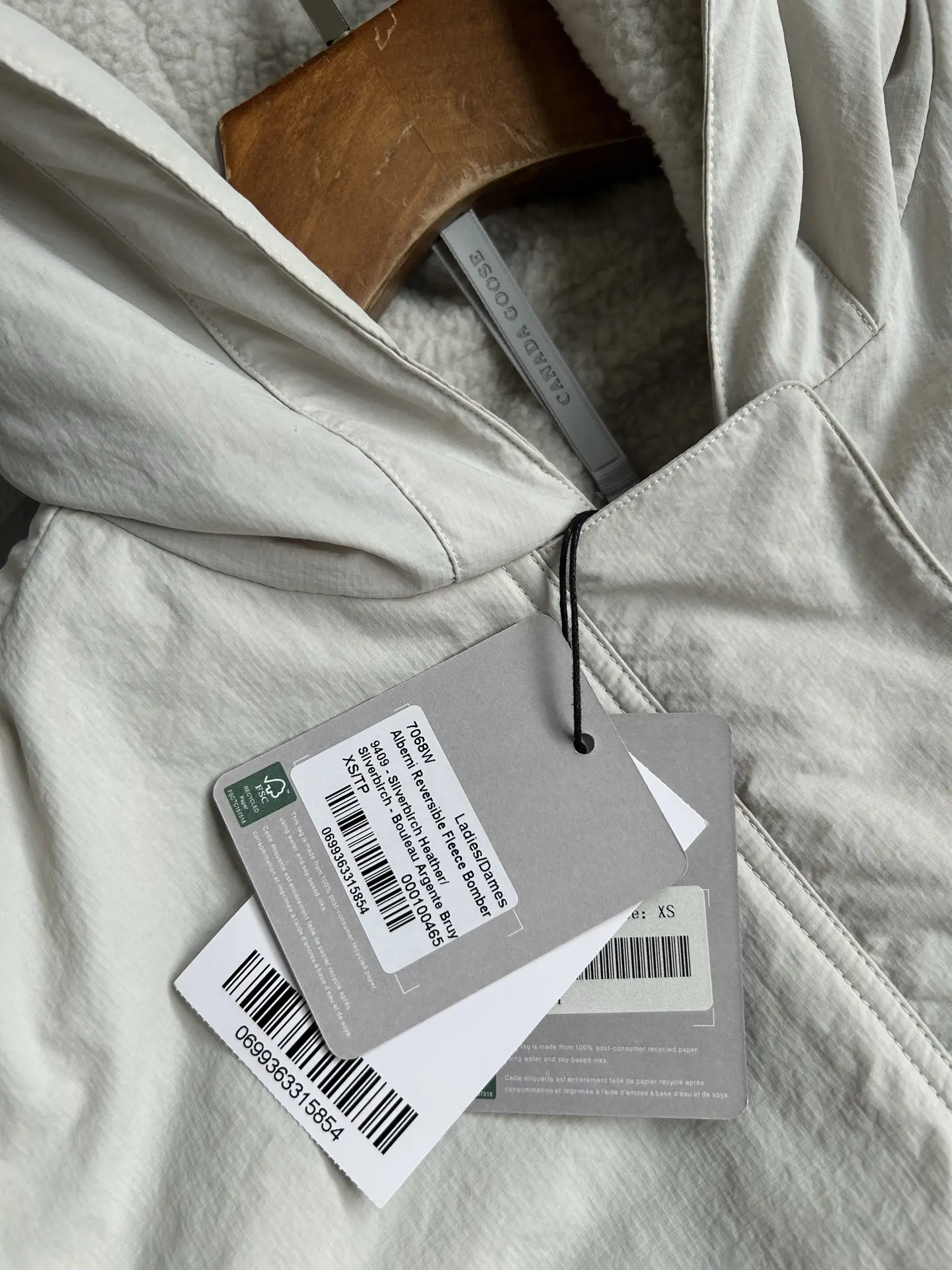 Alberni Reversible Fleece Hooded Jacket D48024081 — view 8
