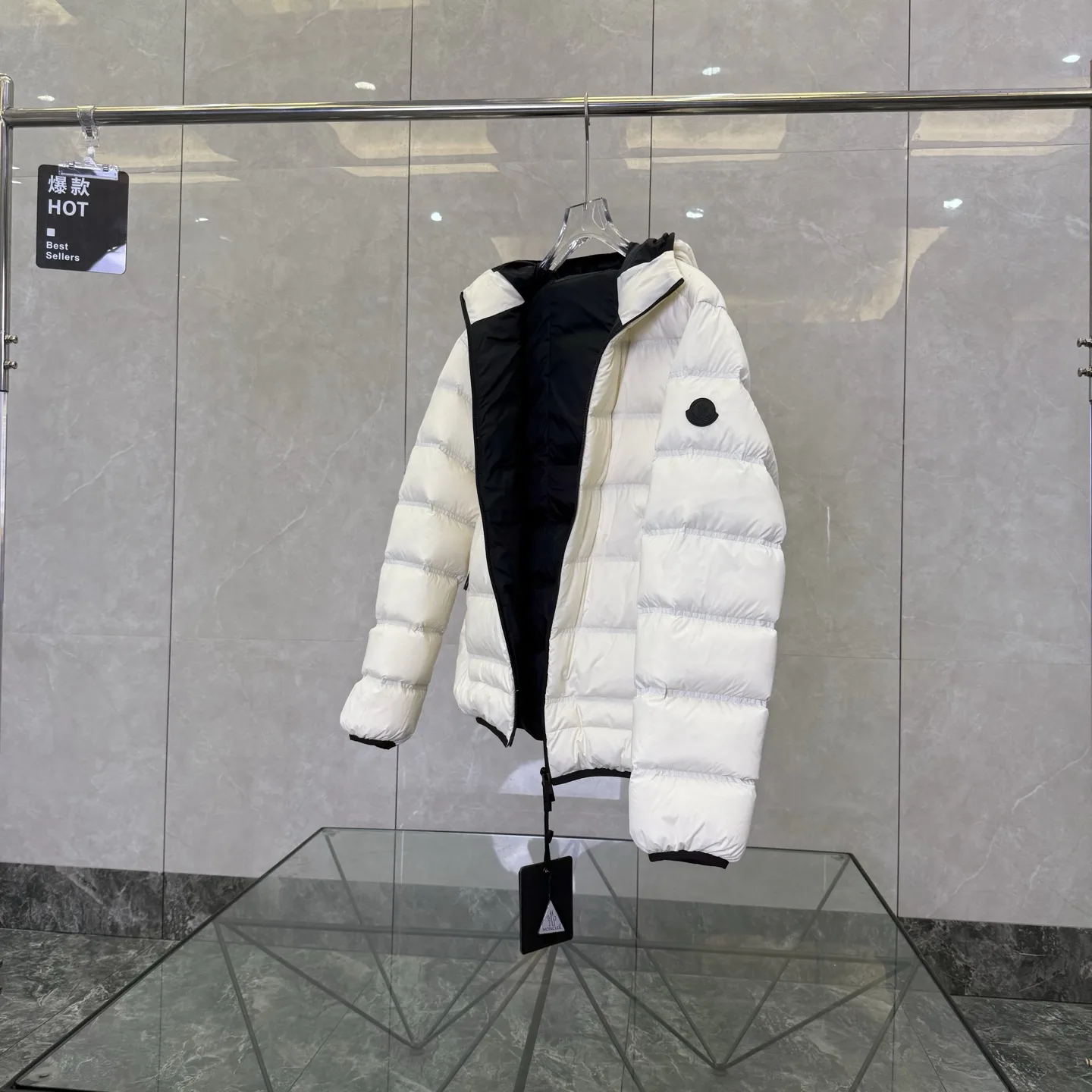 Moncler Gardy Hooded Down Puffer Jacket D51021267 — view 3