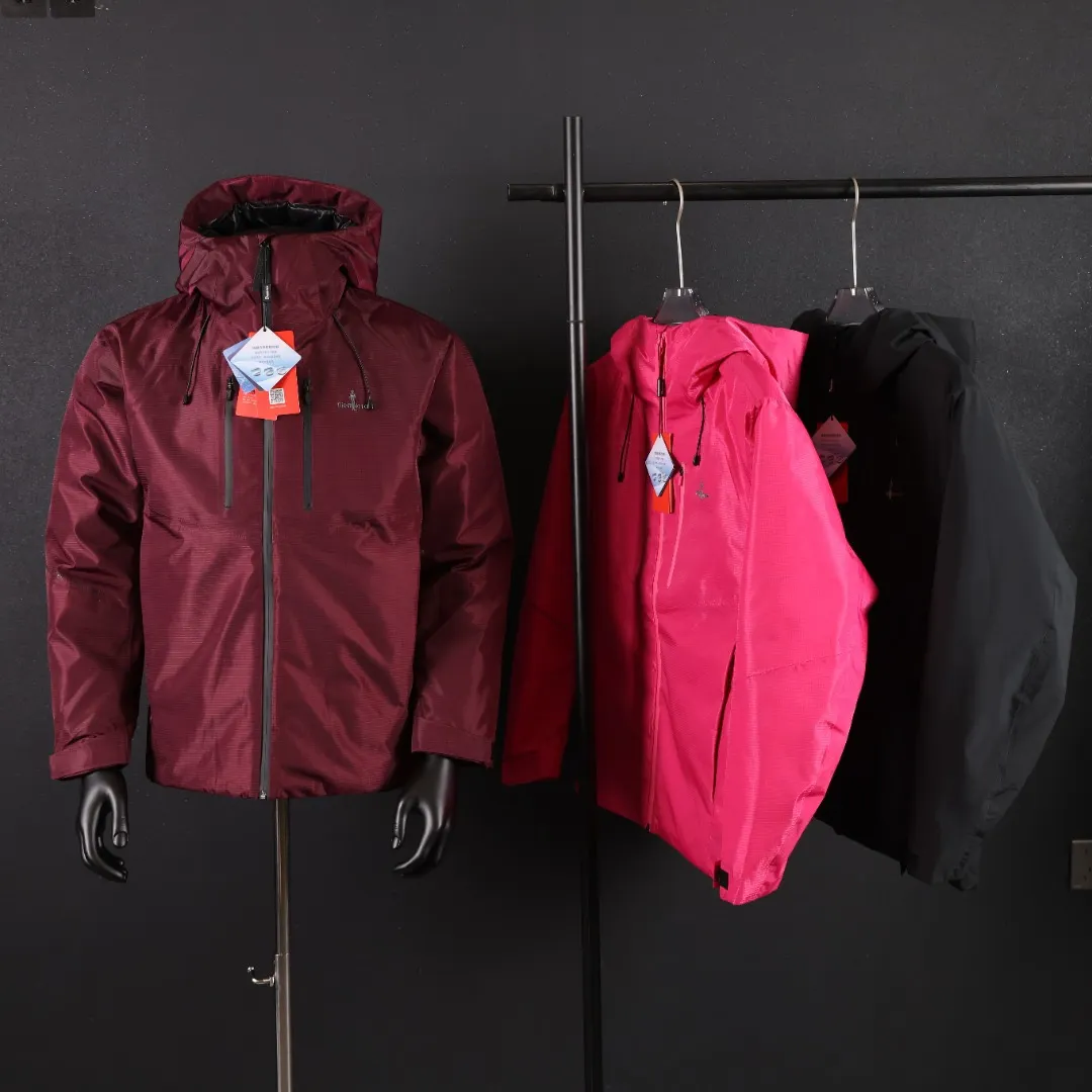 Waterproof Hooded Goose Down Puffer Jacket D60021257 — view 2