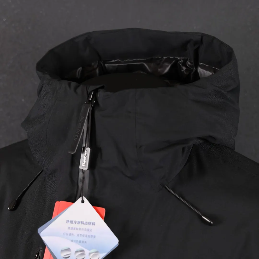 Hooded Goose Down Puffer Jacket D60021258 — view 4