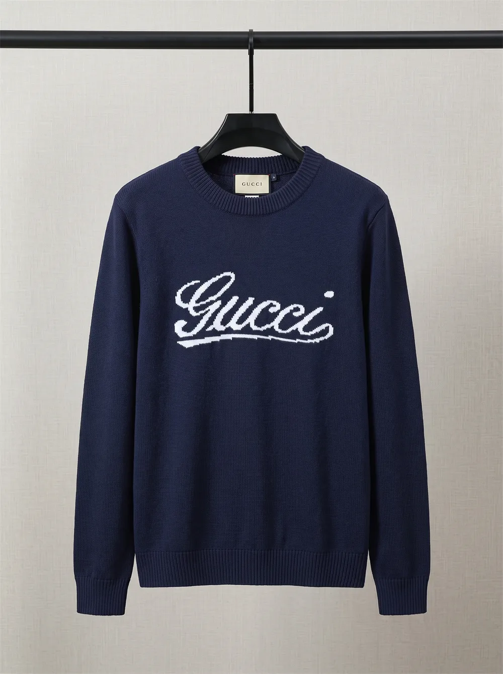 Script Logo Intarsia Knit Sweater D20023417