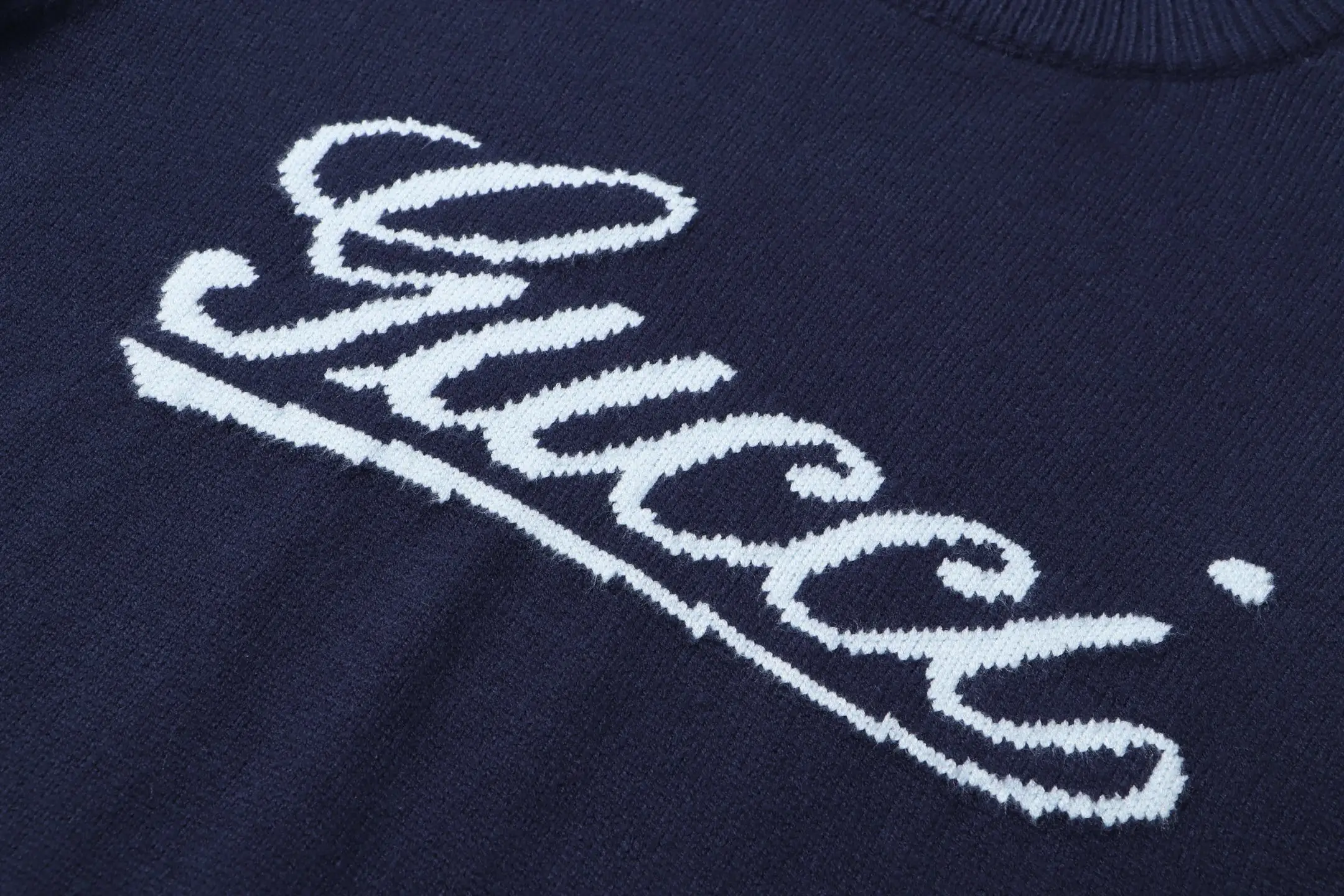 Script Logo Intarsia Knit Sweater D20023417 — view 5