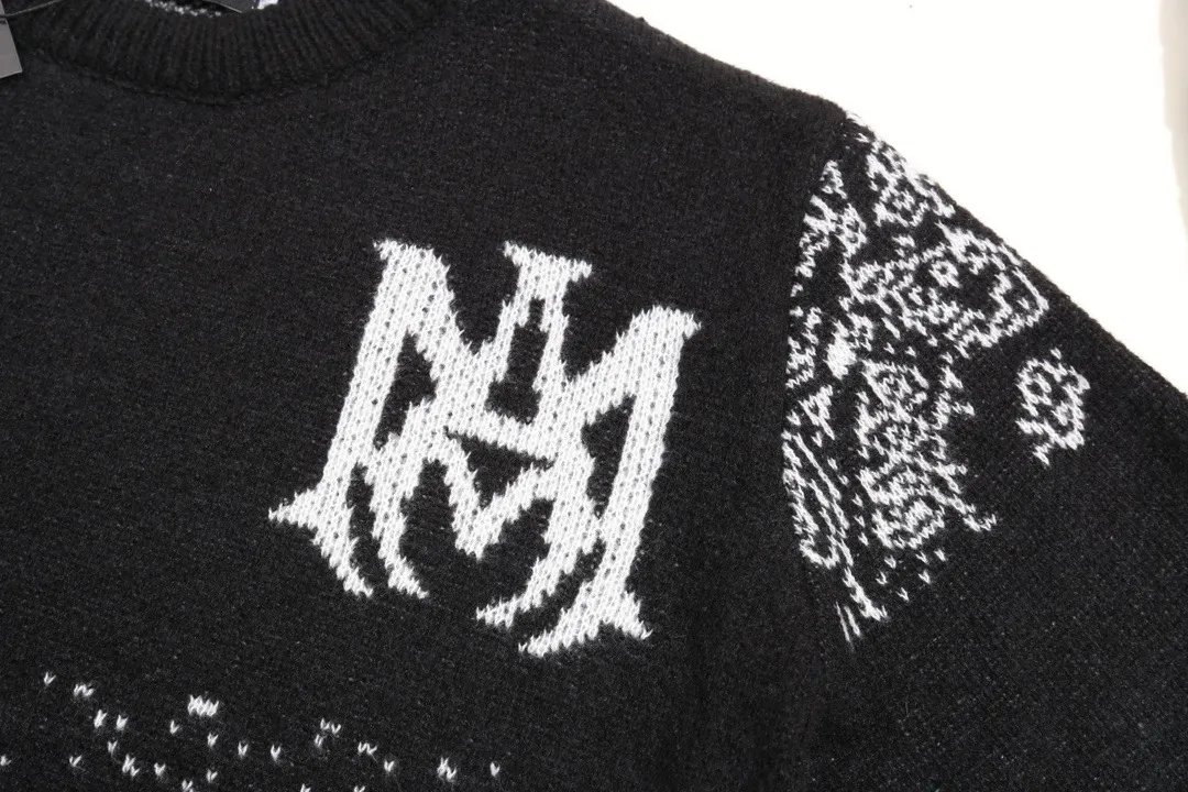 Logo-Embroidered Mohair-Blend Jacquard Sweater D20023449 — view 7