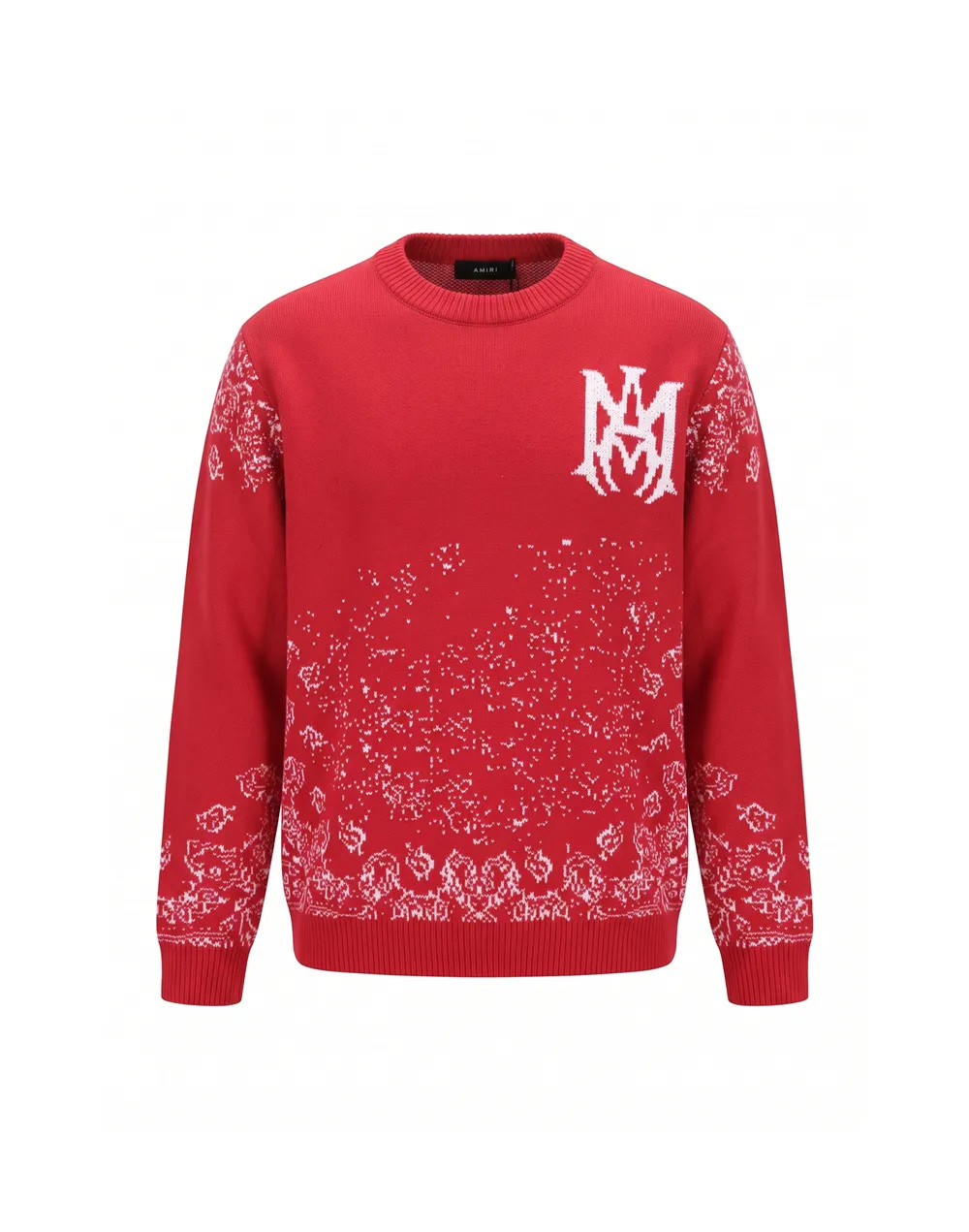 Logo-Embroidered Jacquard Mohair-Blend Sweater D20023448