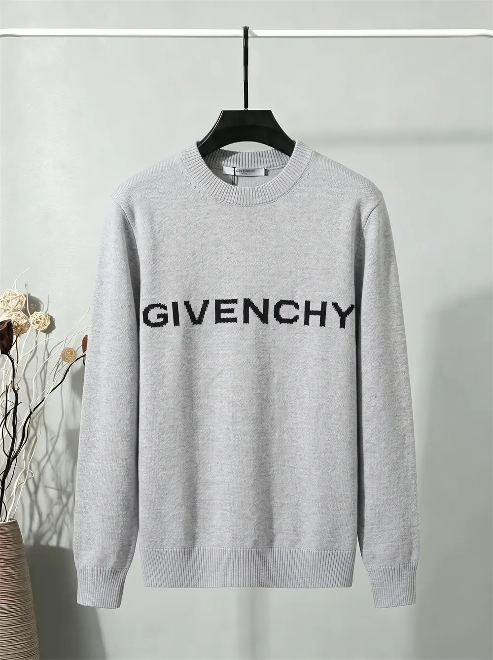 Logo Intarsia Crew-Neck Sweater D20023395