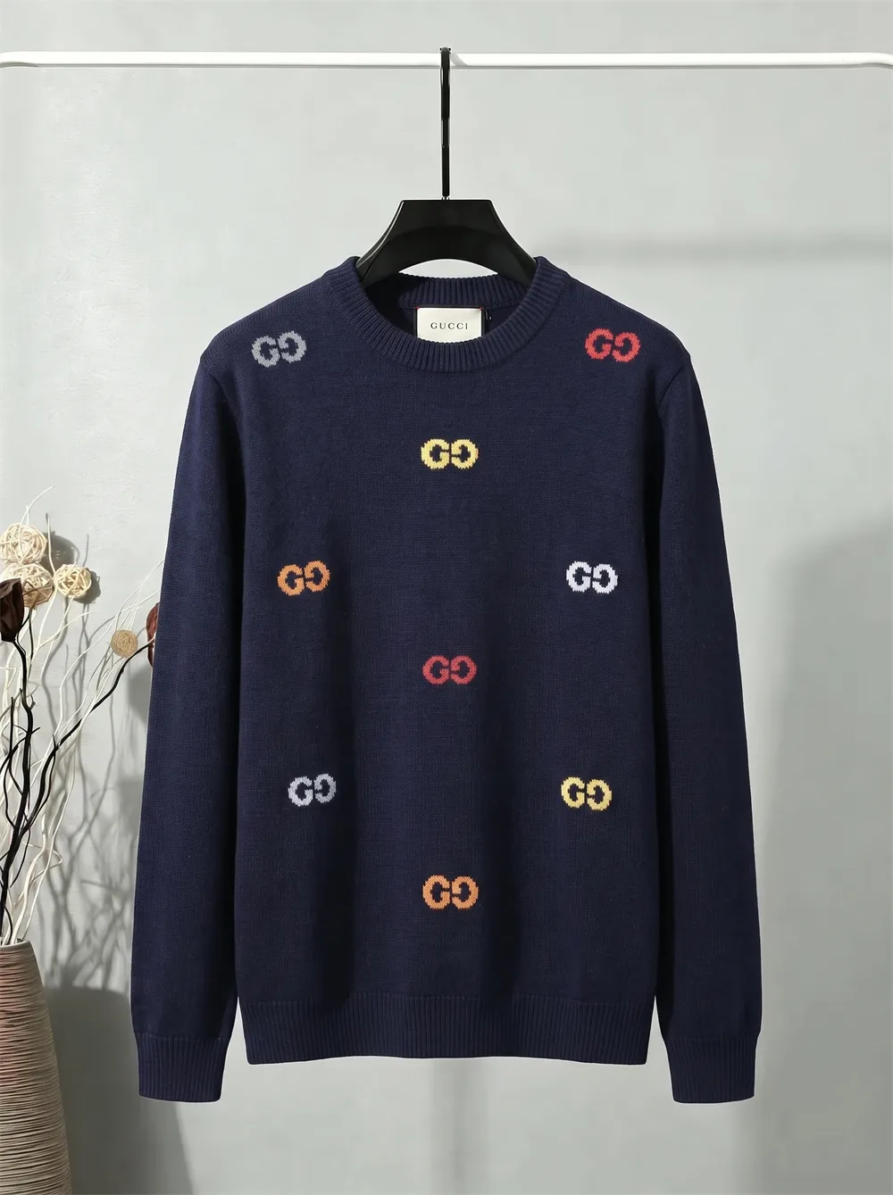 Multicolor Interlocking G Jacquard Sweater D20023436