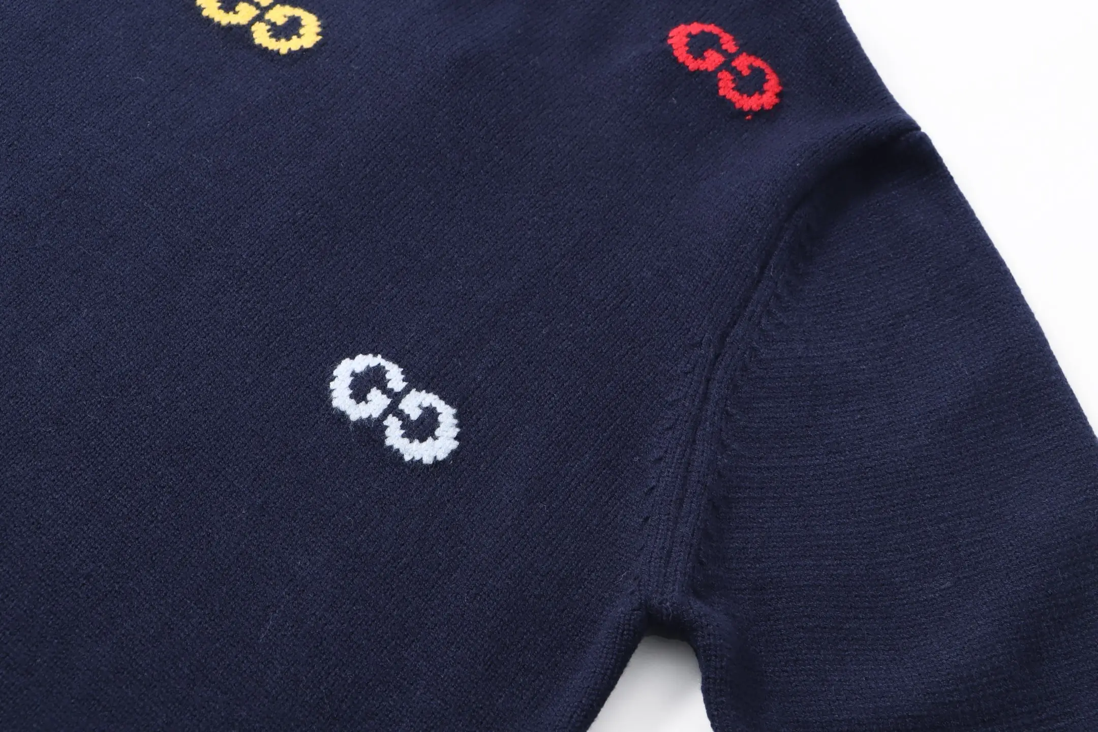 Multicolor Interlocking G Jacquard Sweater D20023436 — view 8