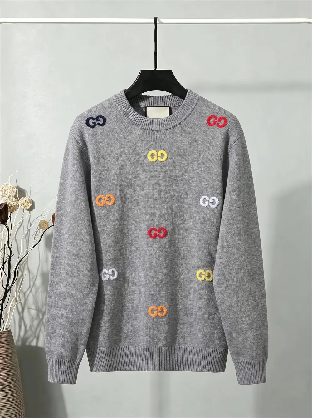 GG Jacquard Crew-Neck Sweater D20023435