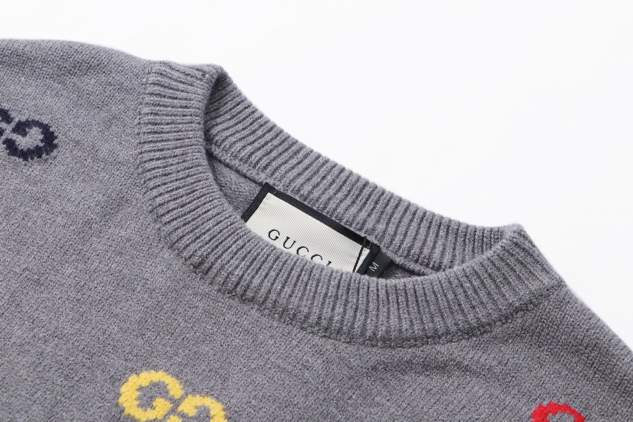 GG Jacquard Crew-Neck Sweater D20023435 — view 4