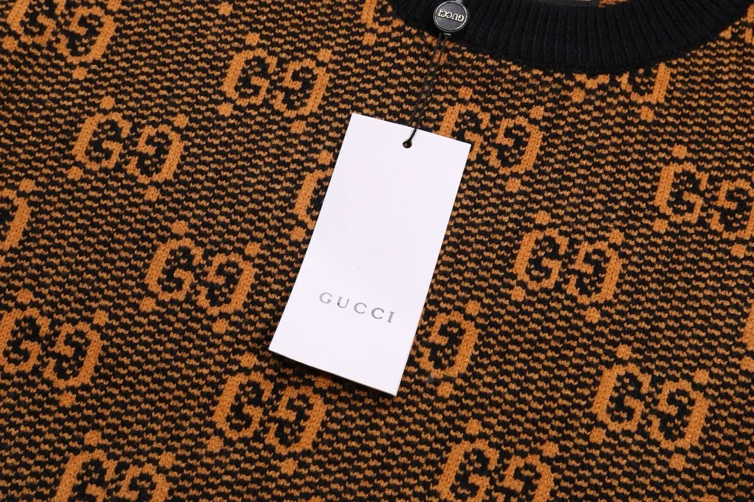 GG Monogram Jacquard Crew-Neck Sweater D20023420 — view 7