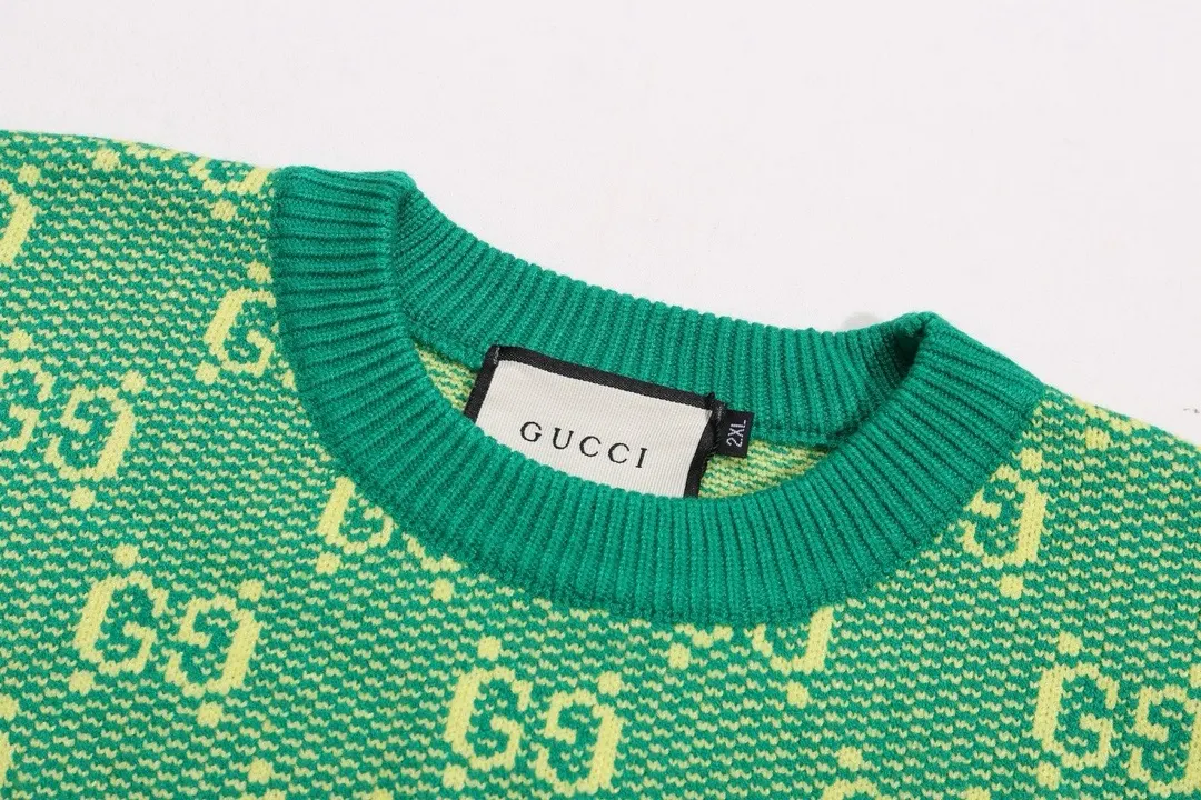 GG Monogram Jacquard Crew-Neck Sweater D20023421 — view 5