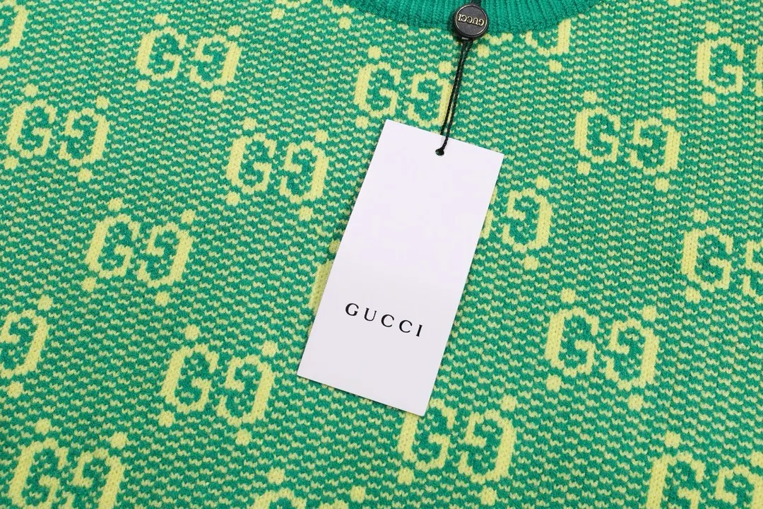 GG Monogram Jacquard Crew-Neck Sweater D20023421 — view 7