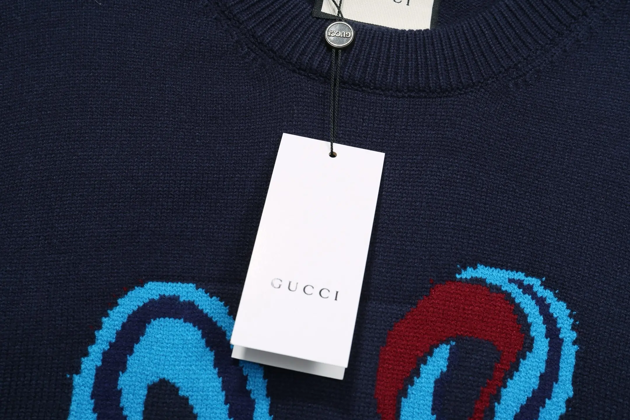 Snake Intarsia Logo Crew-Neck Sweater D20023432 — view 5