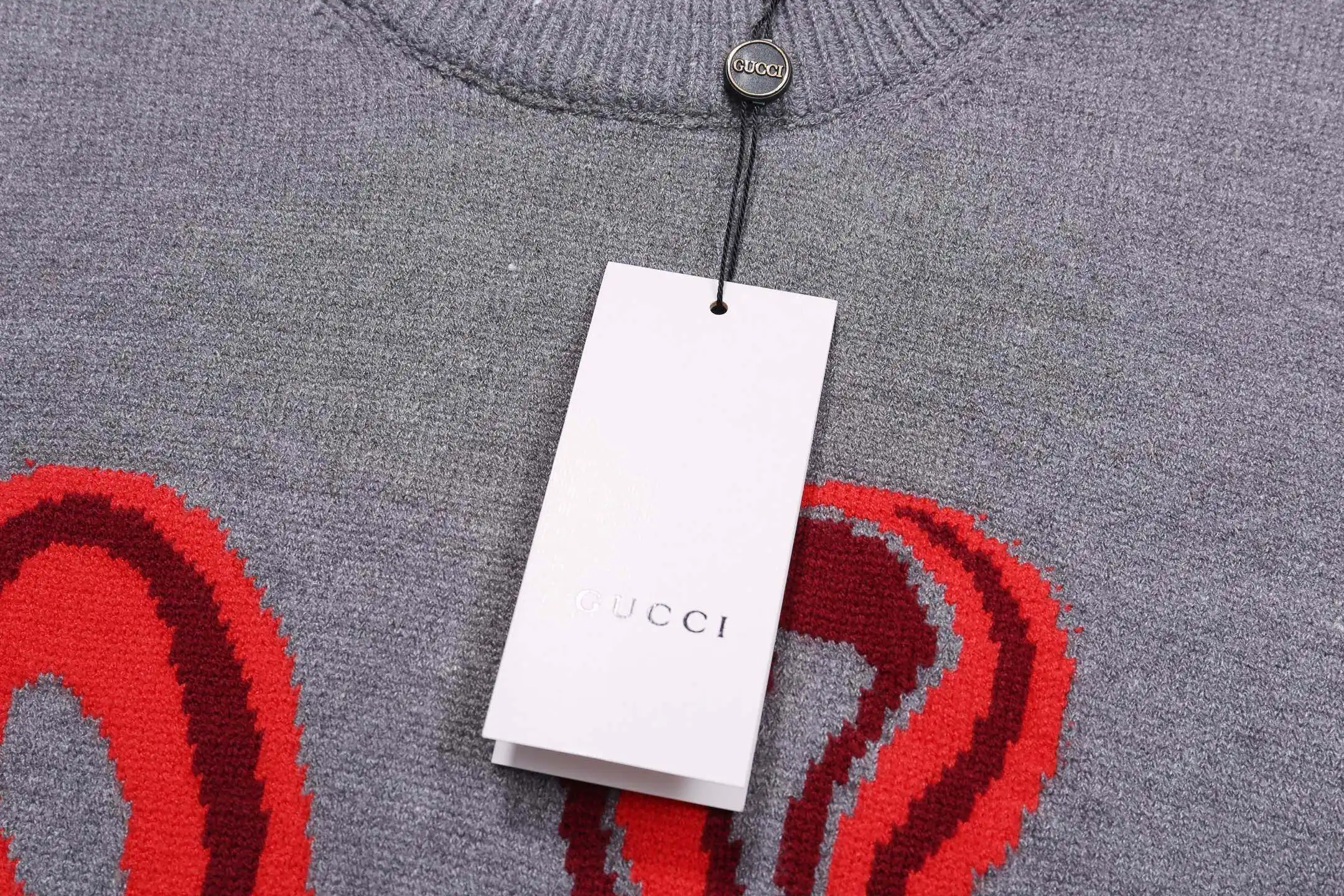 Snake Intarsia Logo Crew-Neck Sweater D20023431 — view 4
