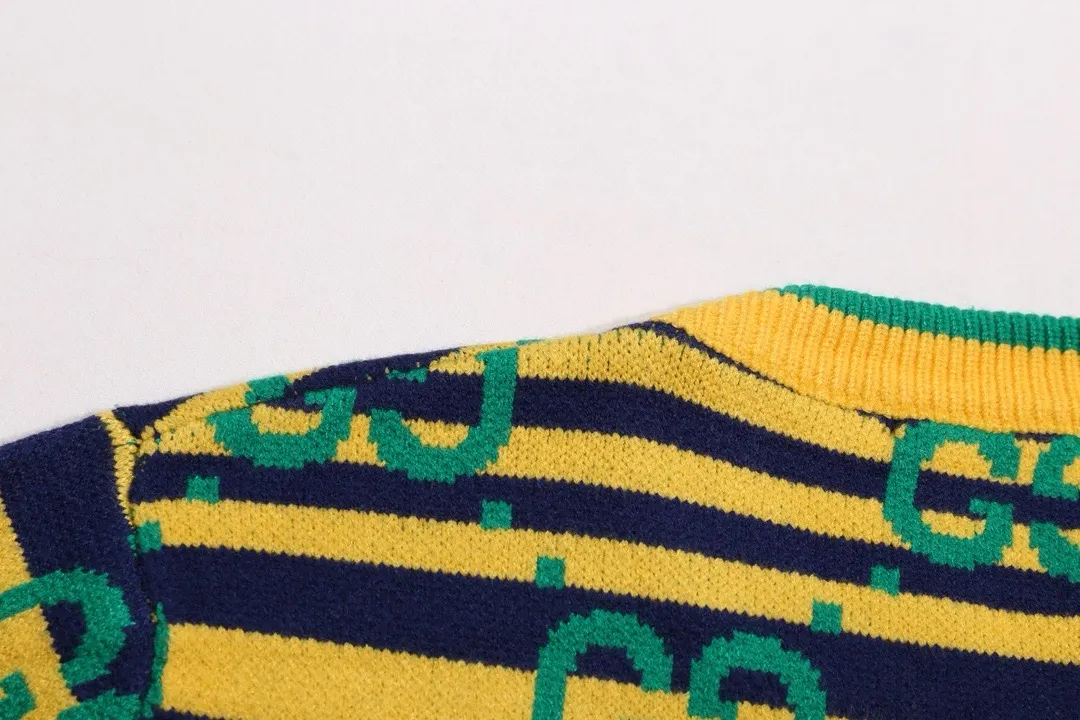 Interlocking G Striped Wool Sweater D20023428 — view 7