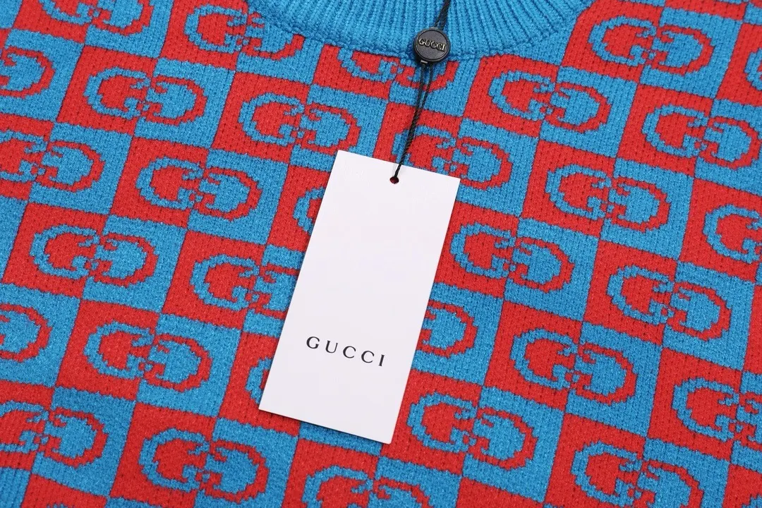 Gucci GG Jacquard Check Crew-Neck Sweater D20023423 — view 4