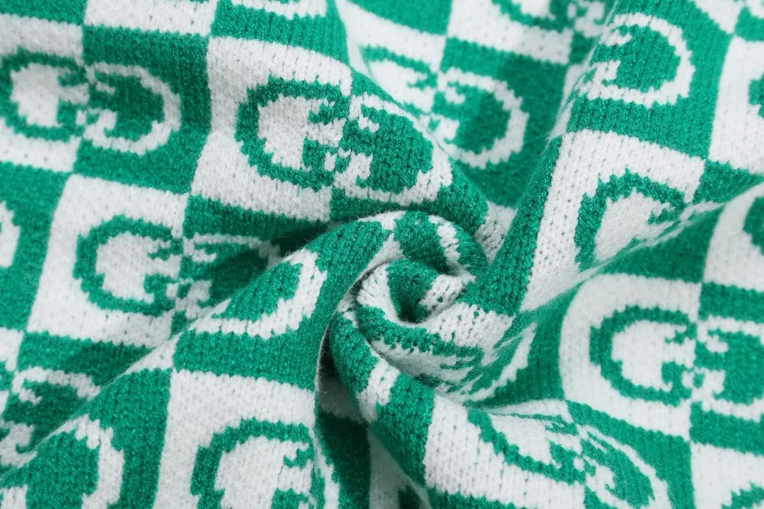 GG Monogram Checkered Jacquard Sweater D20023424 — view 3