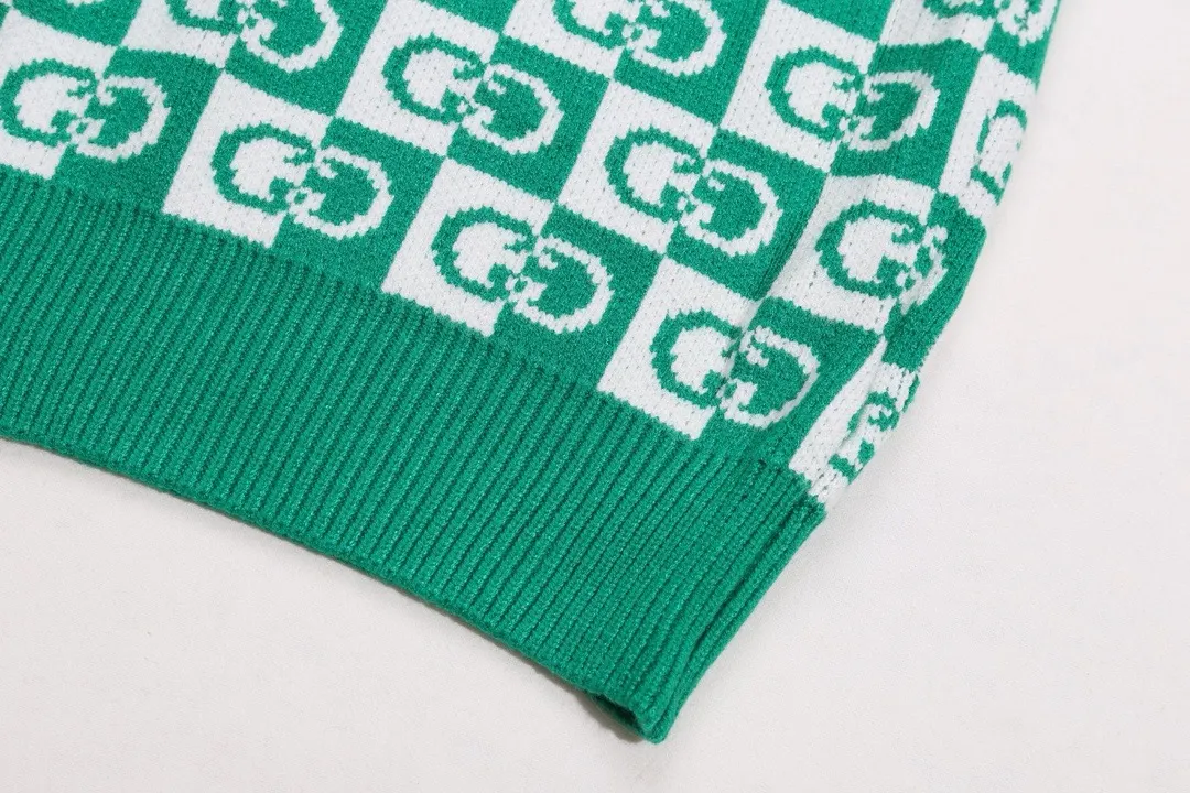 GG Monogram Checkered Jacquard Sweater D20023424 — view 4