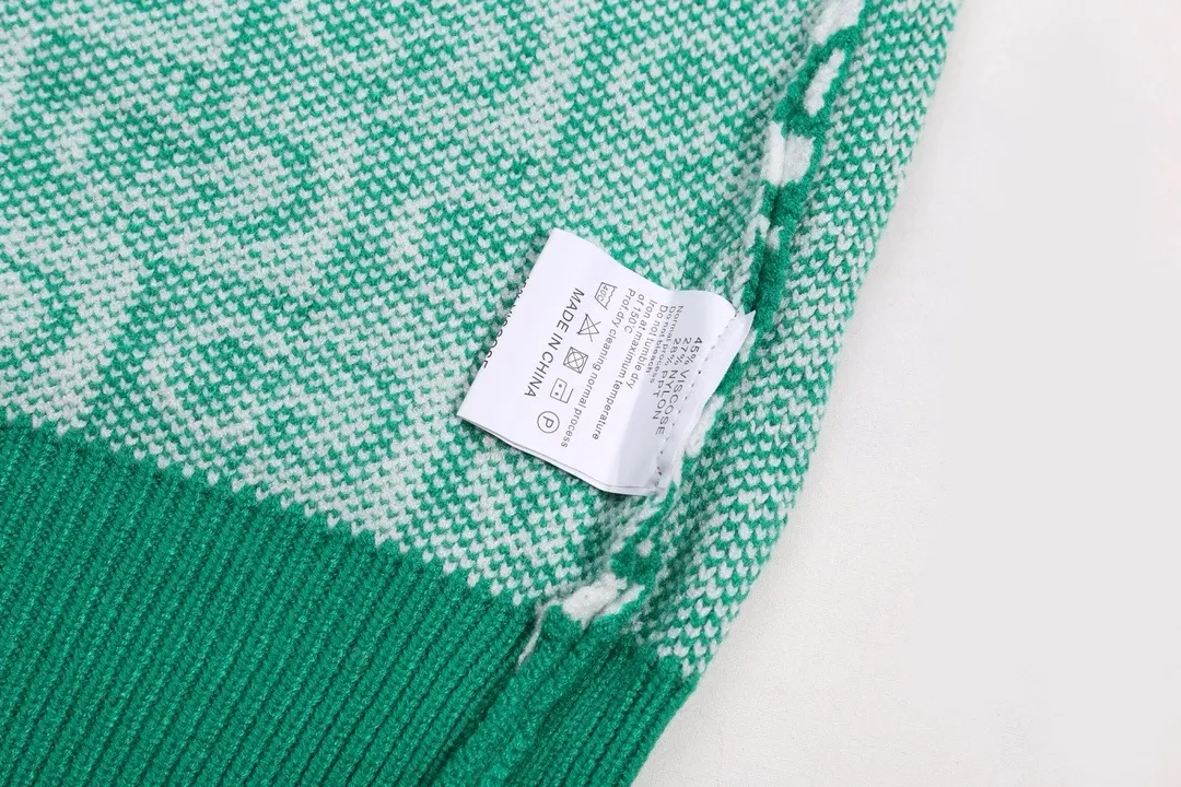 GG Monogram Checkered Jacquard Sweater D20023424 — view 6
