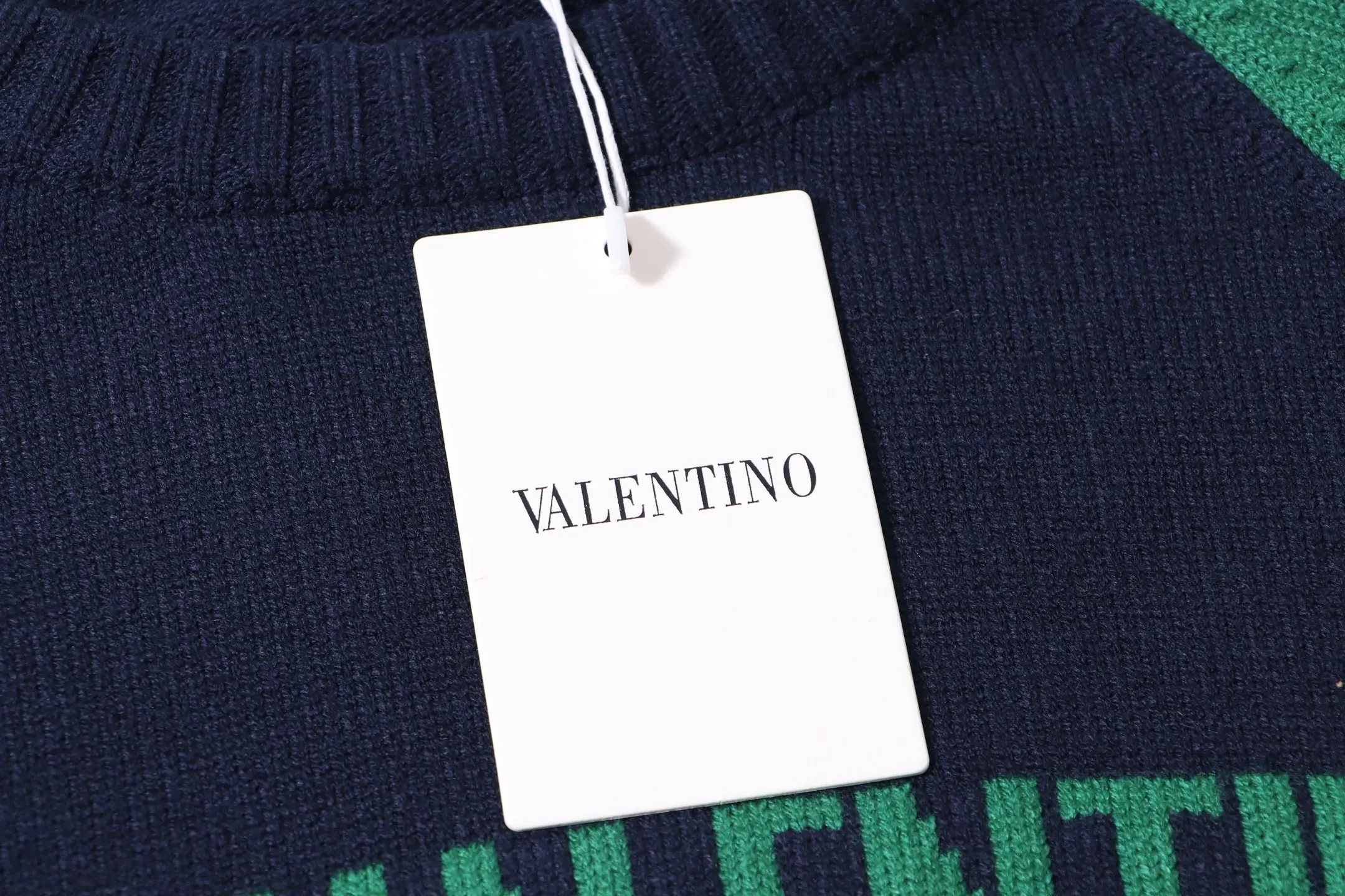 Chez Valentino Logo Intarsia Knit Sweater D20023416 — view 5