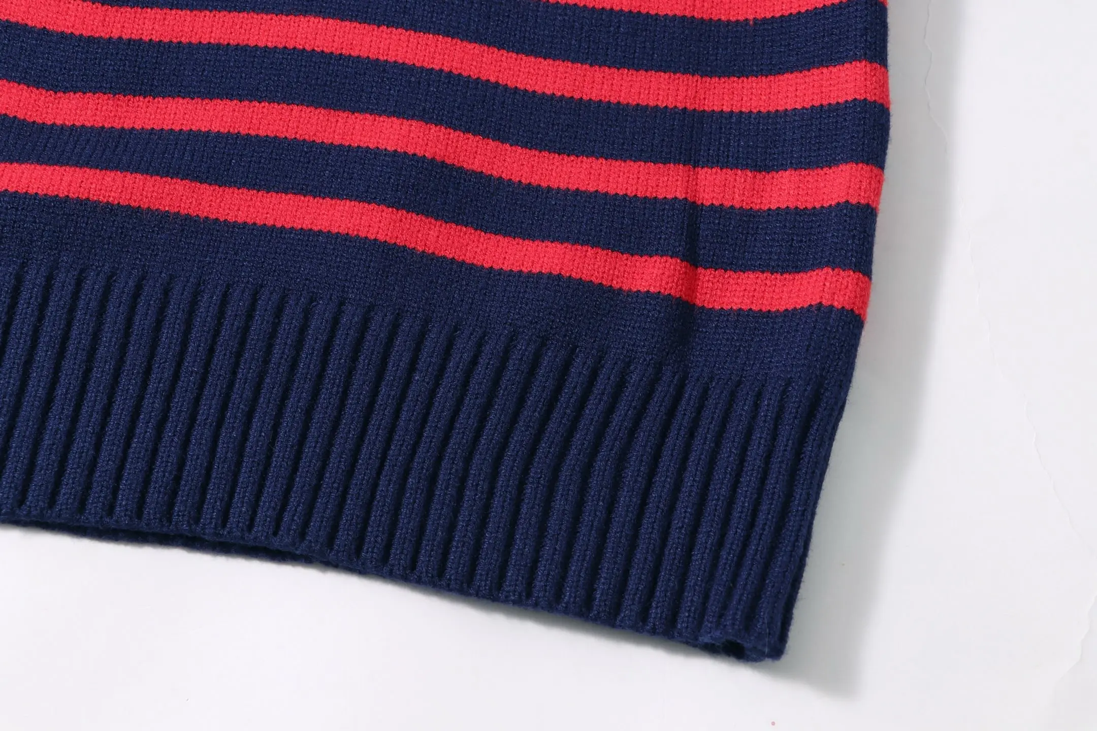 Chez Valentino Striped Intarsia Knit Sweater D20023413 — view 3