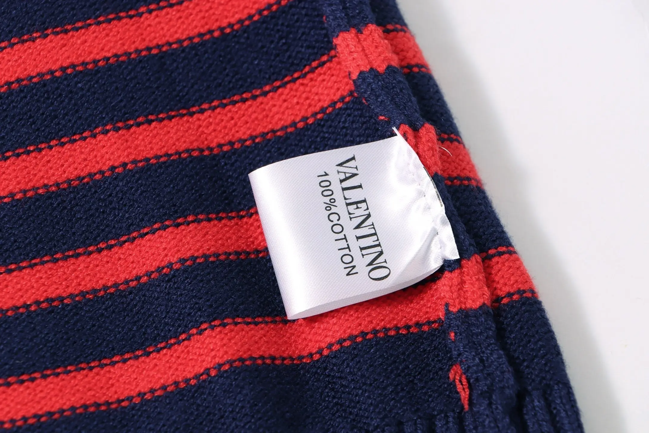 Chez Valentino Striped Intarsia Knit Sweater D20023413 — view 7