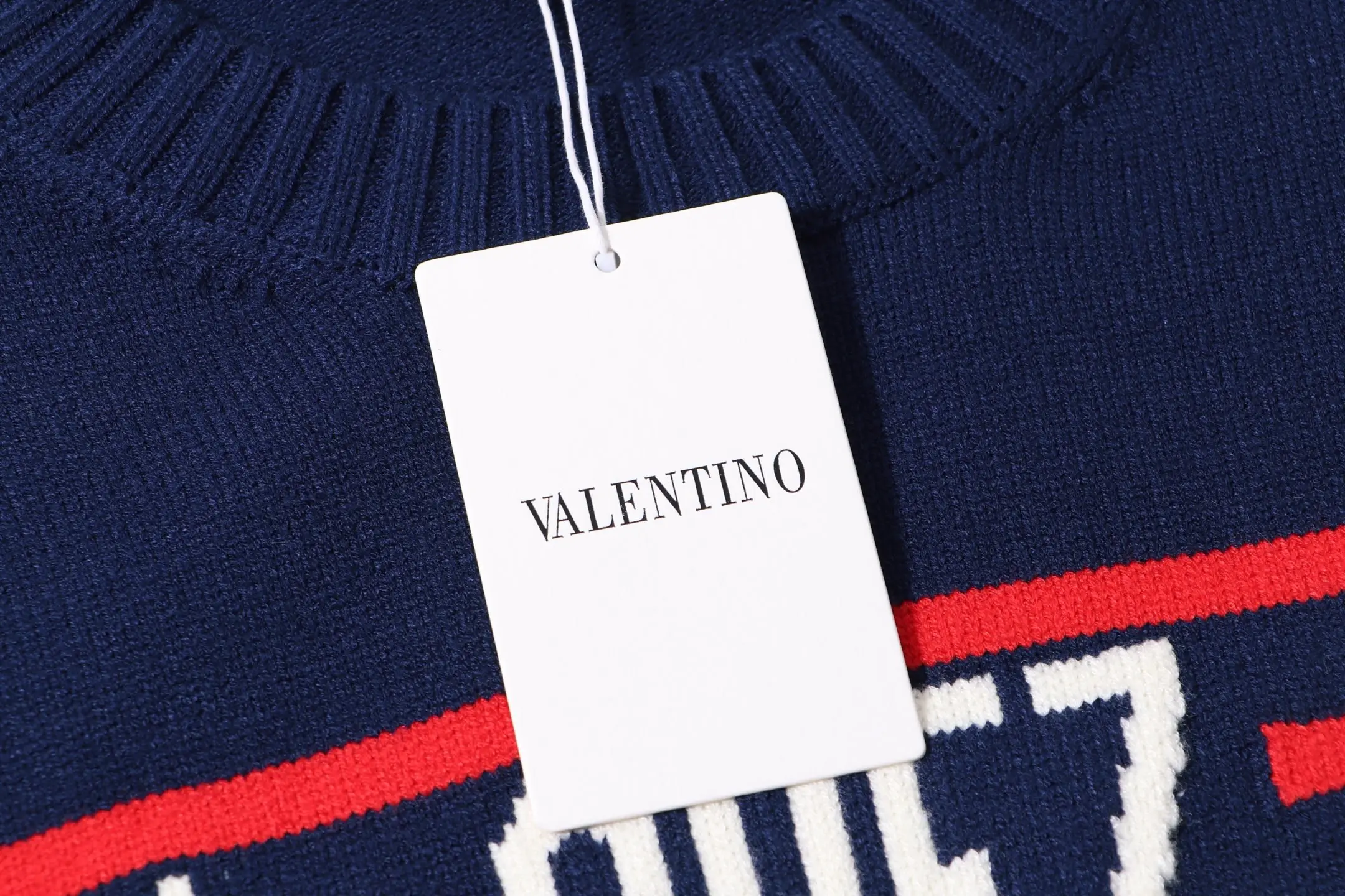 Chez Valentino Striped Intarsia Knit Sweater D20023413 — view 8