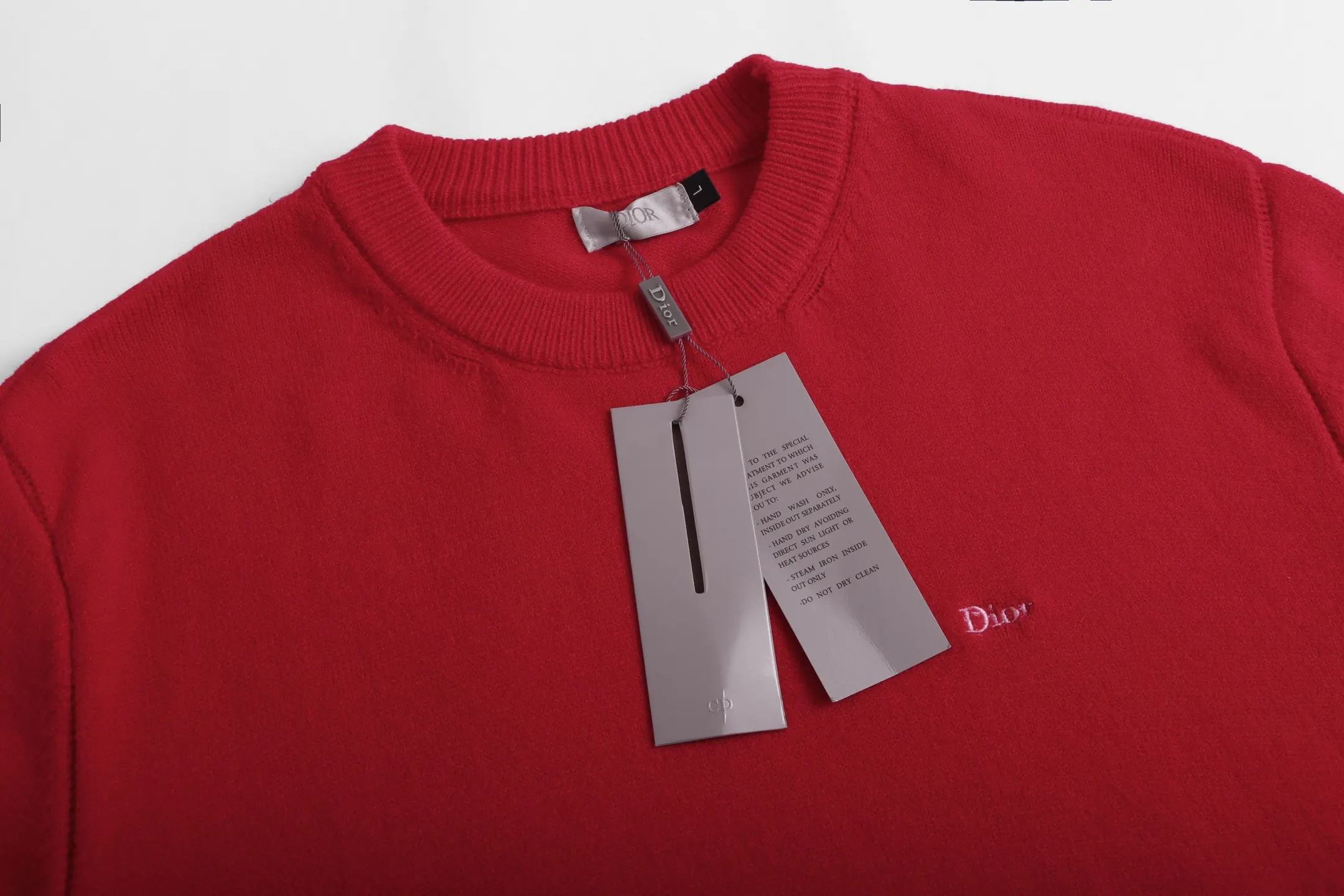 Logo Embroidered Crew-Neck Sweater D20023380 — view 4