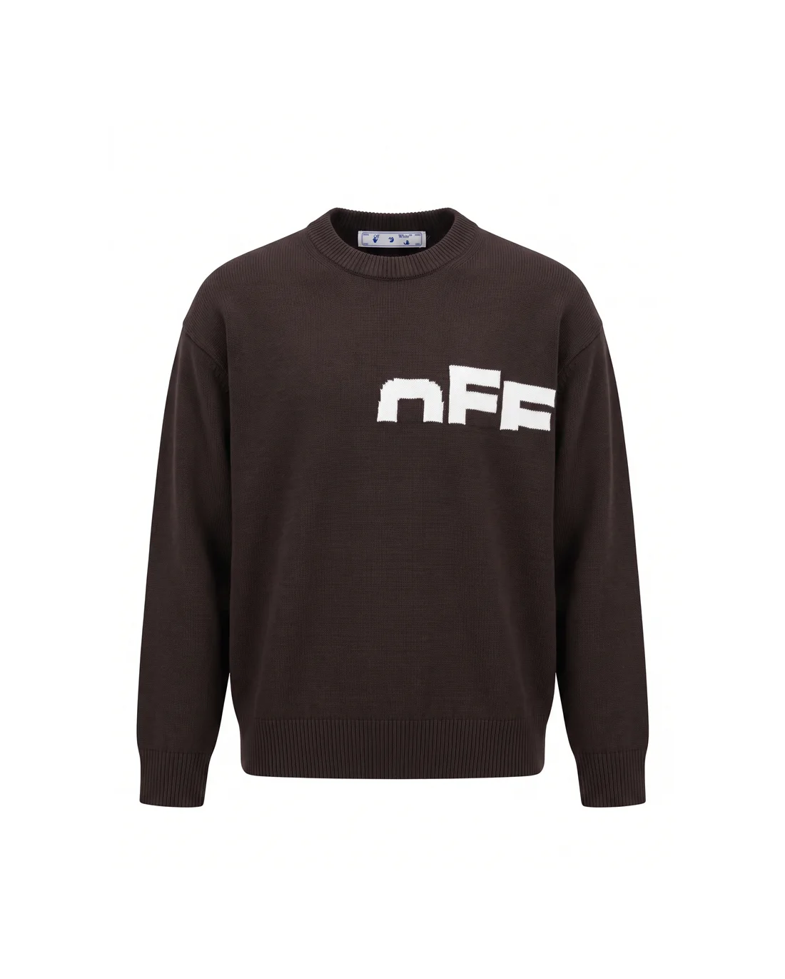 Logo Jacquard Wool Crew-Neck Sweater D20023456