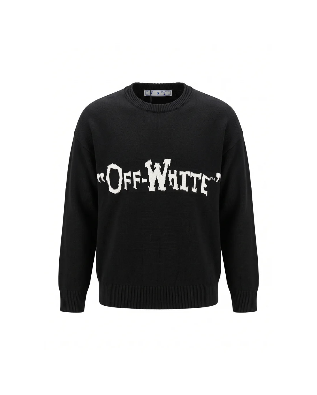 Logo Jacquard Wool Crew-Neck Sweater D20023458