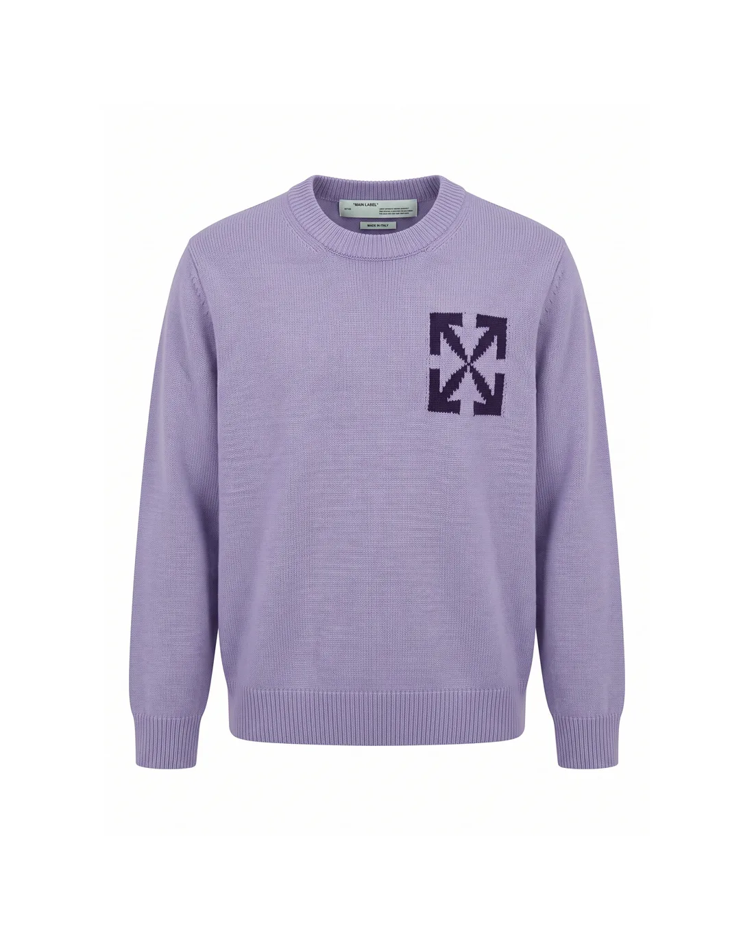 Off-White Logo Jacquard Wool Sweater D20023454