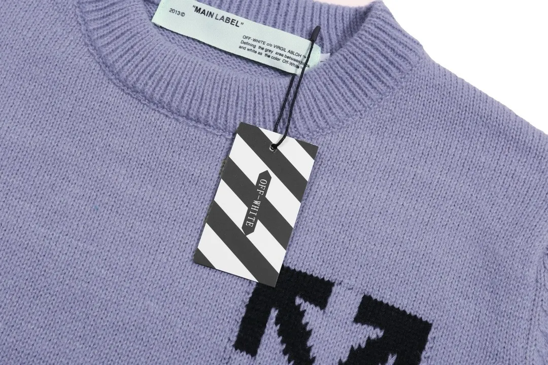 Off-White Logo Jacquard Wool Sweater D20023454 — view 3