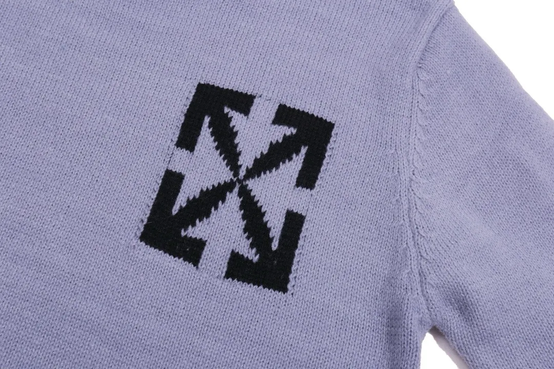 Off-White Logo Jacquard Wool Sweater D20023454 — view 7