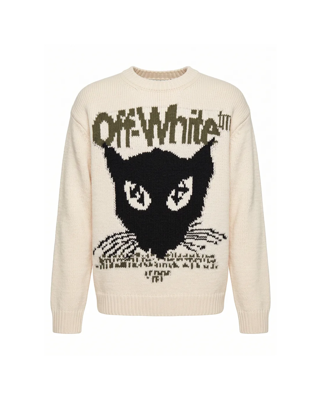 Off-White Cat Intarsia Wool Sweater D20023455