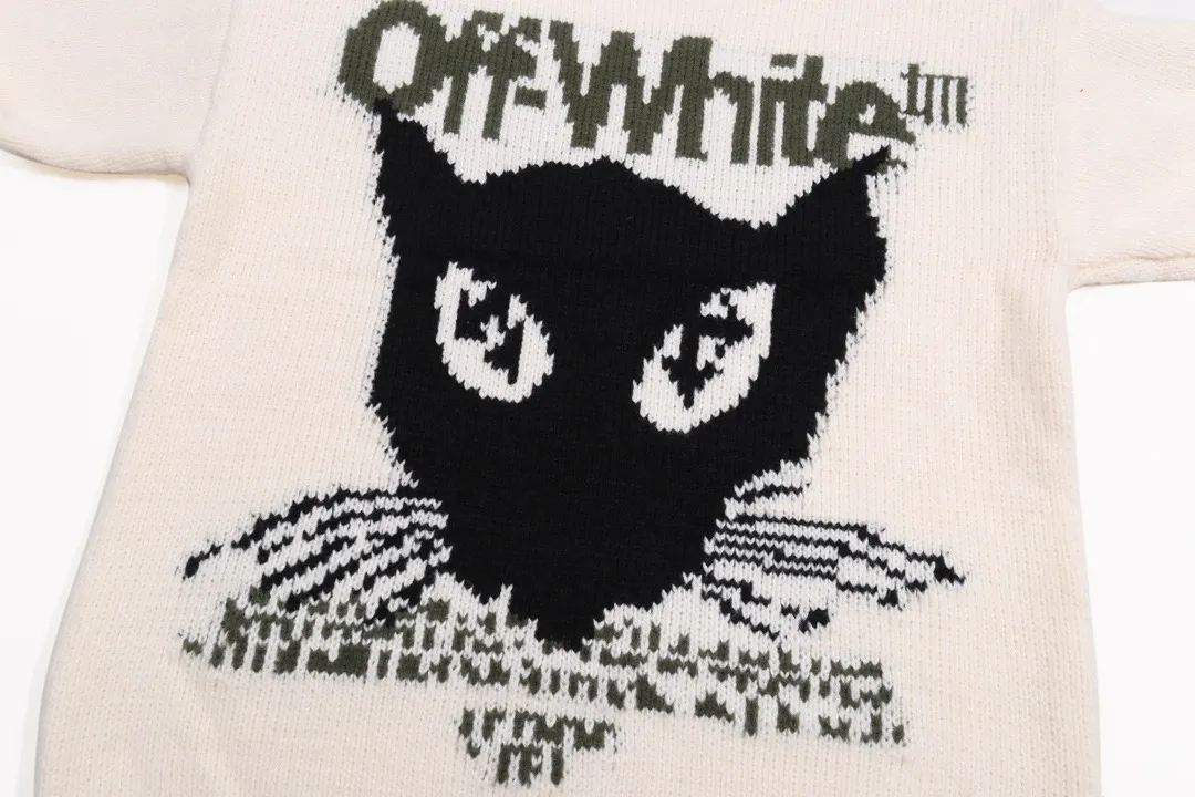 Off-White Cat Intarsia Wool Sweater D20023455 — view 6