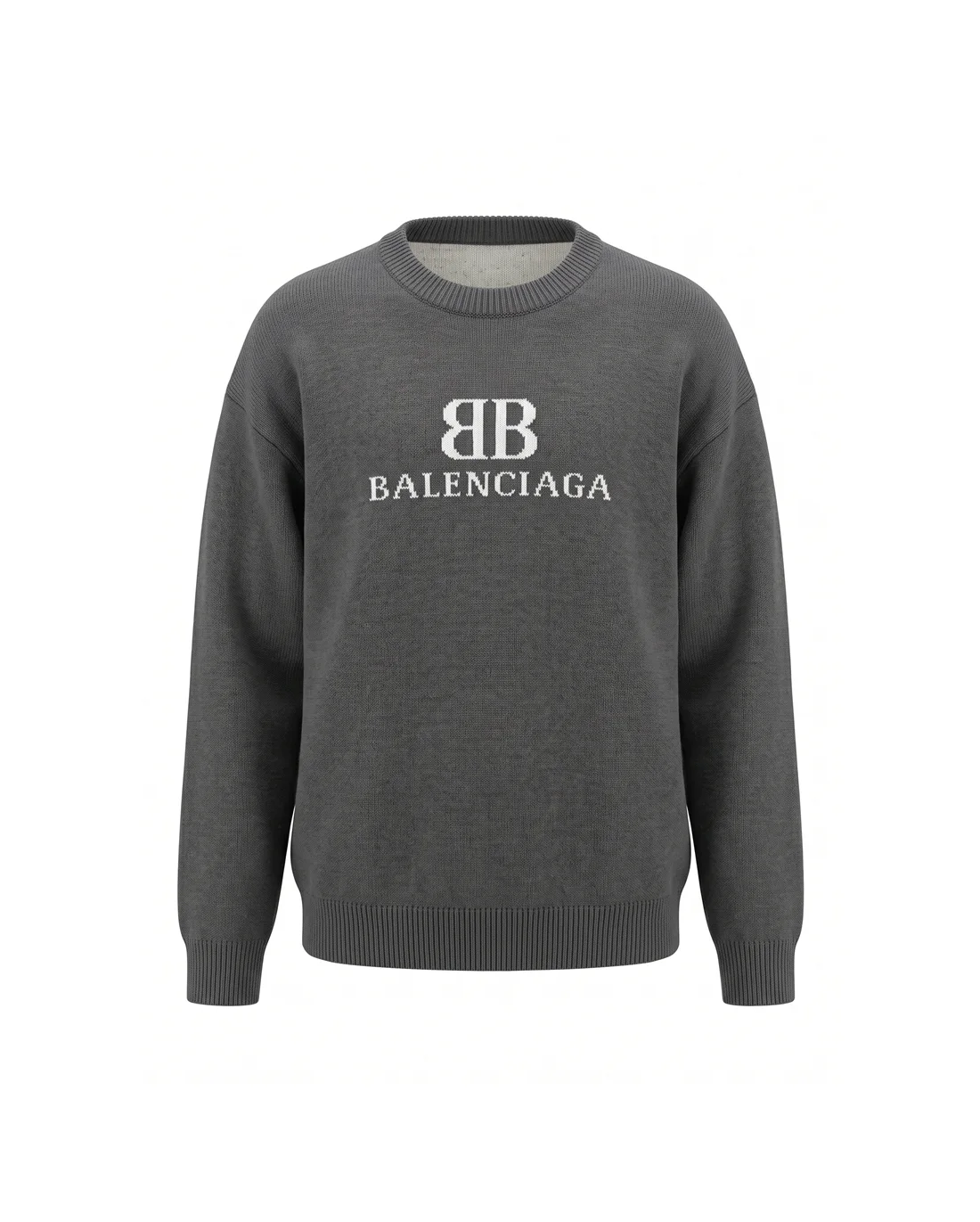 Logo Intarsia Knit Crew-Neck Sweater D21023392