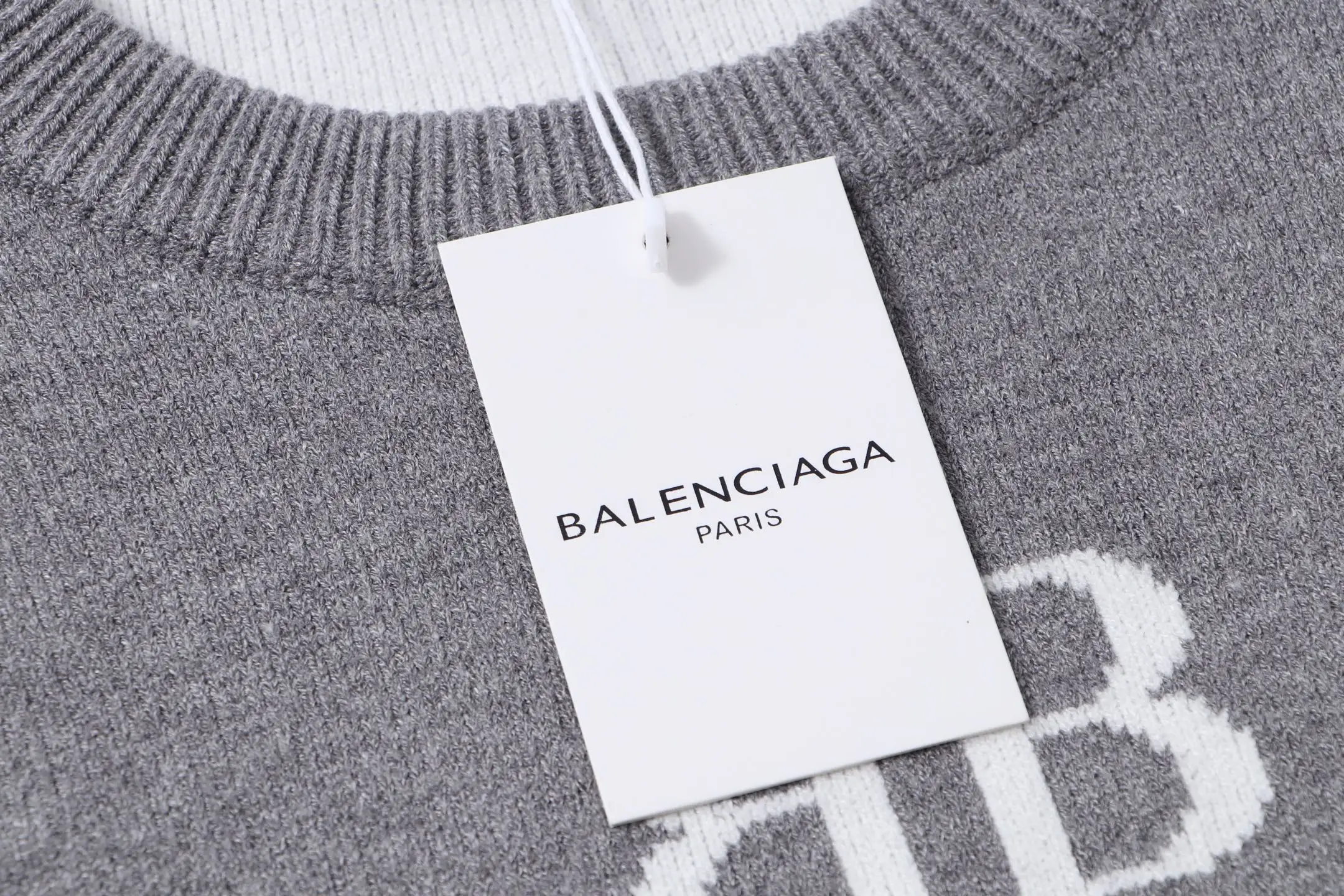 Logo Intarsia Knit Crew-Neck Sweater D21023392 — view 3