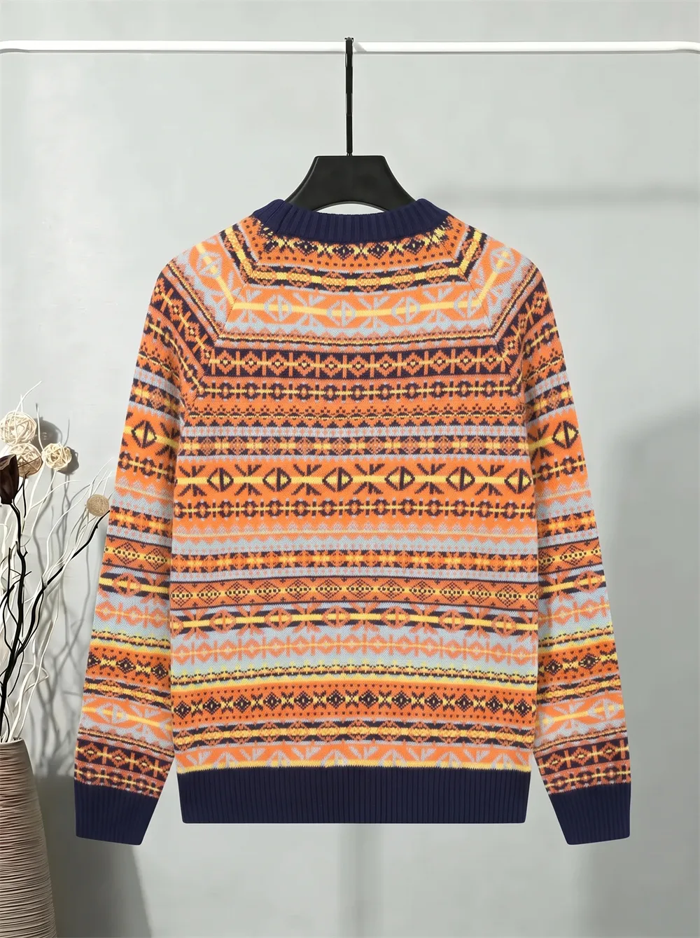 Fair Isle Jacquard Crew-Neck Sweater D21023372 — view 2