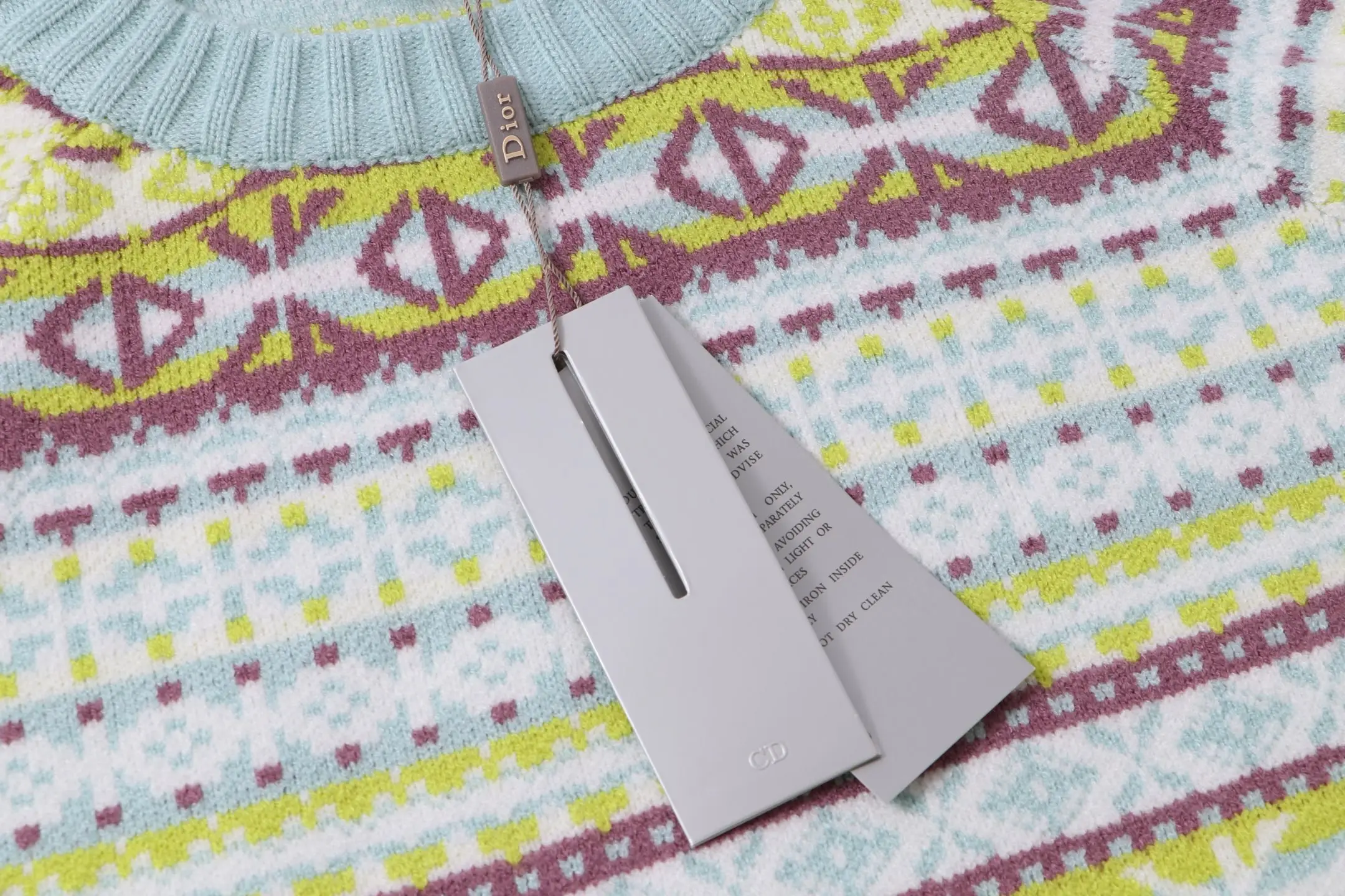 Multicolor Argyle Jacquard Crew-Neck Sweater D21023373 — view 4