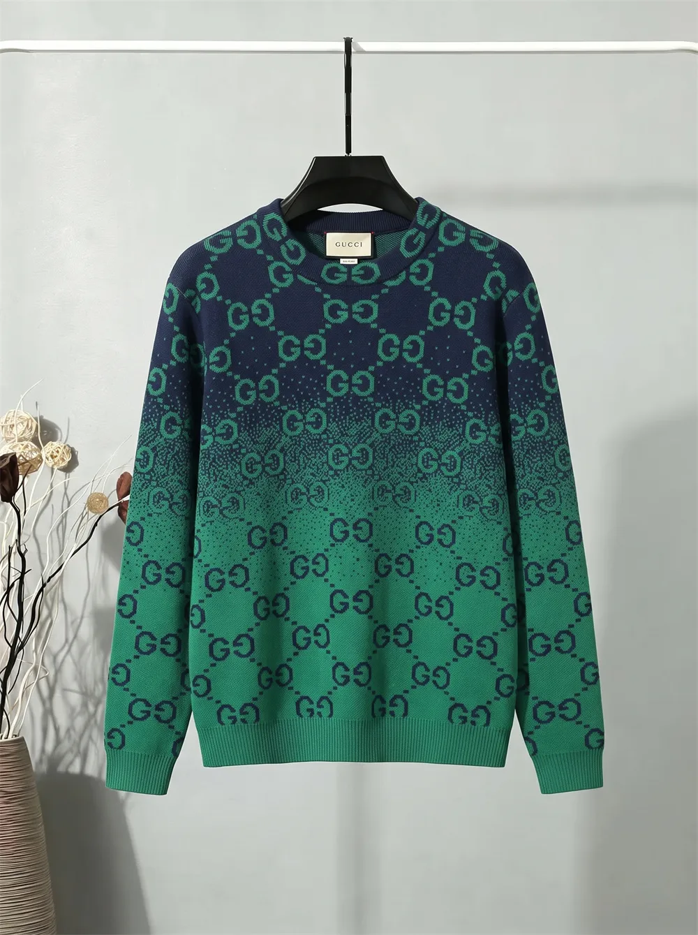 GG Monogram Gradient Jacquard Sweater D21023434