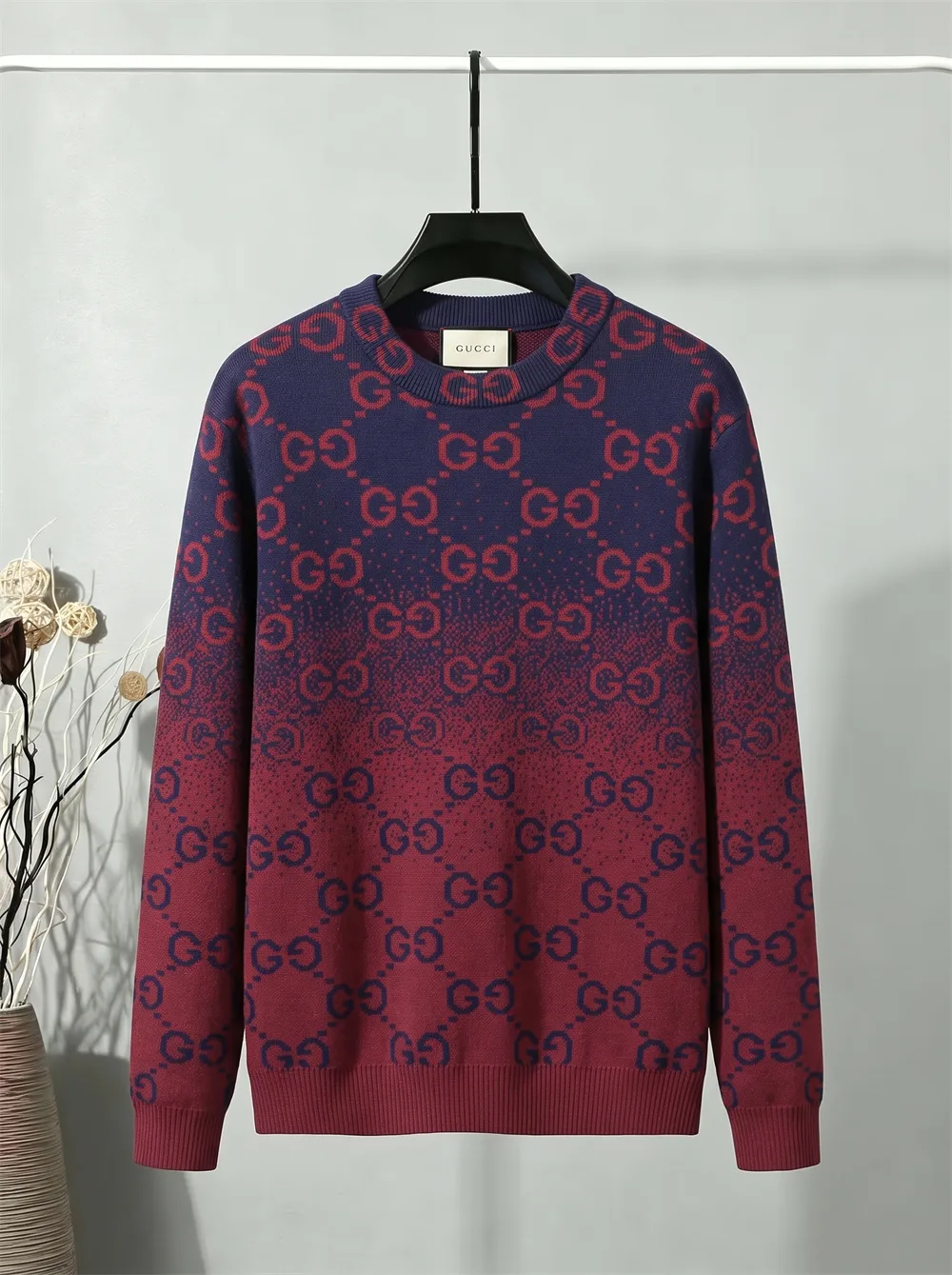 GG Monogram Gradient Jacquard Sweater D21023433