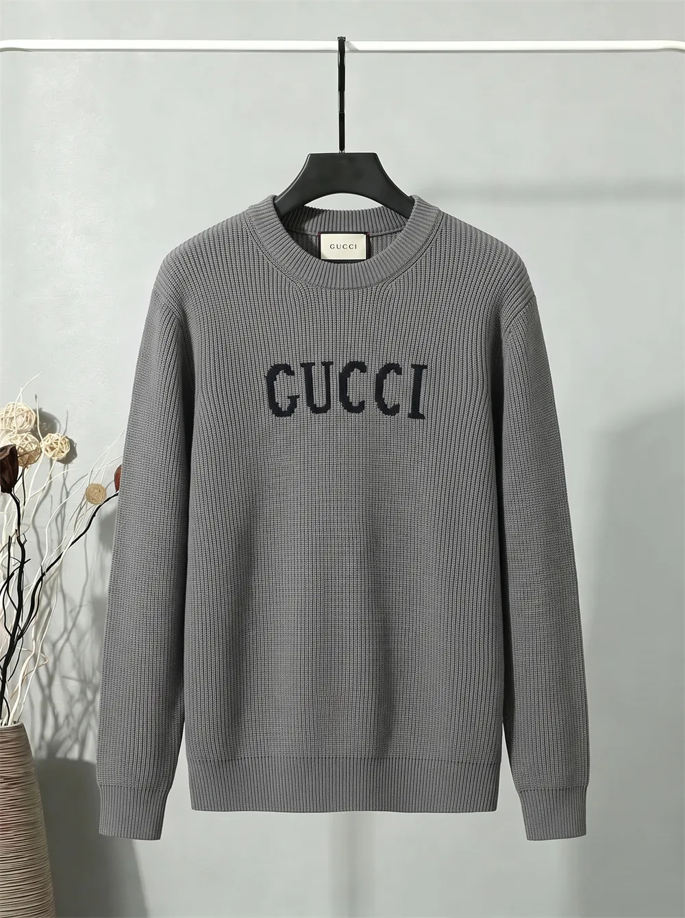 Logo Jacquard Crew-Neck Sweater D21023438